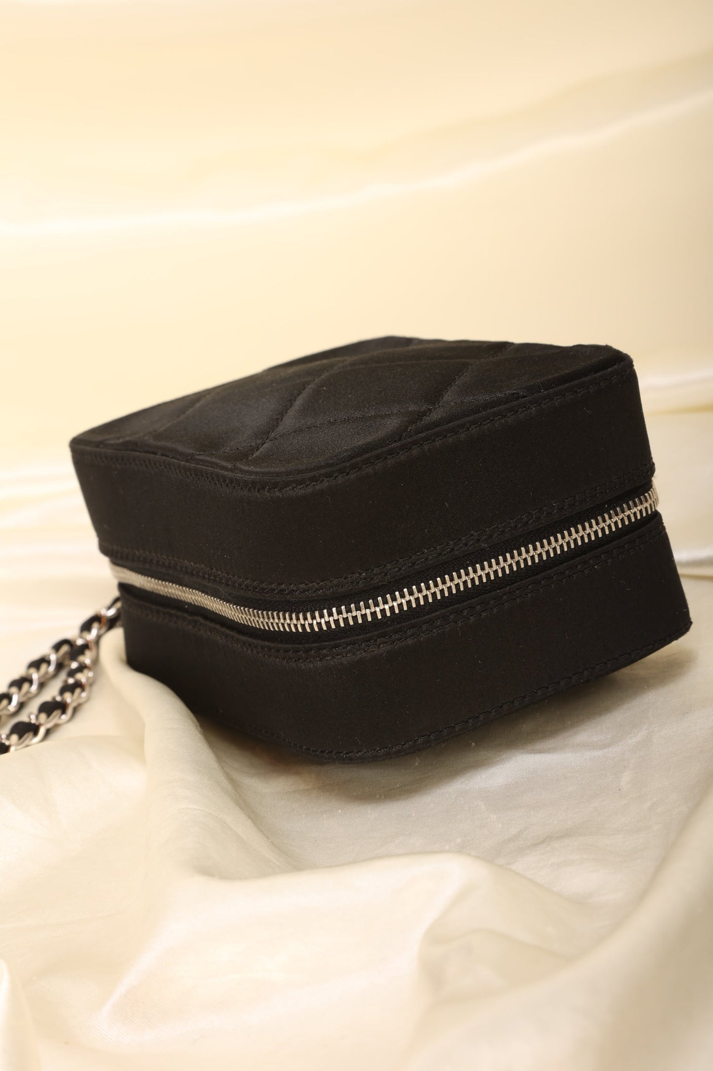 Chanel Satin Mini Box Bracelet Bag