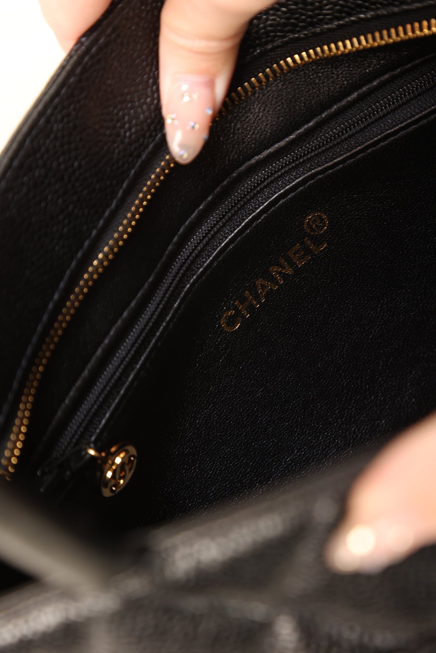 Chanel Caviar Medallion Tote