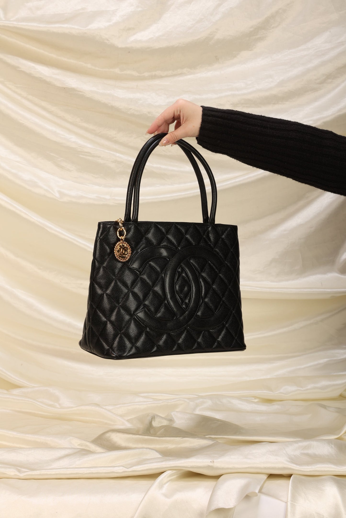 Chanel Caviar Medallion Tote