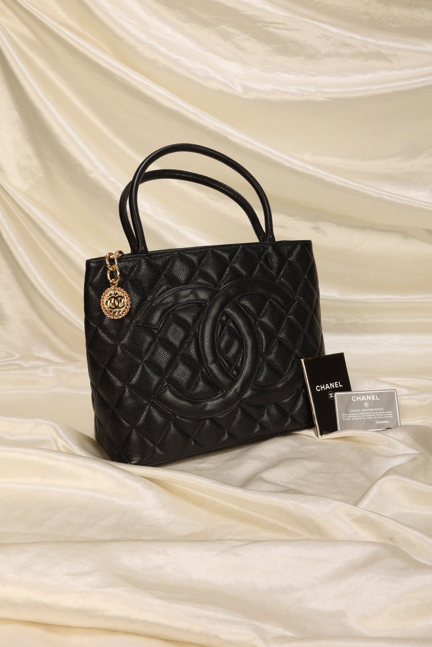 Chanel Caviar Medallion Tote