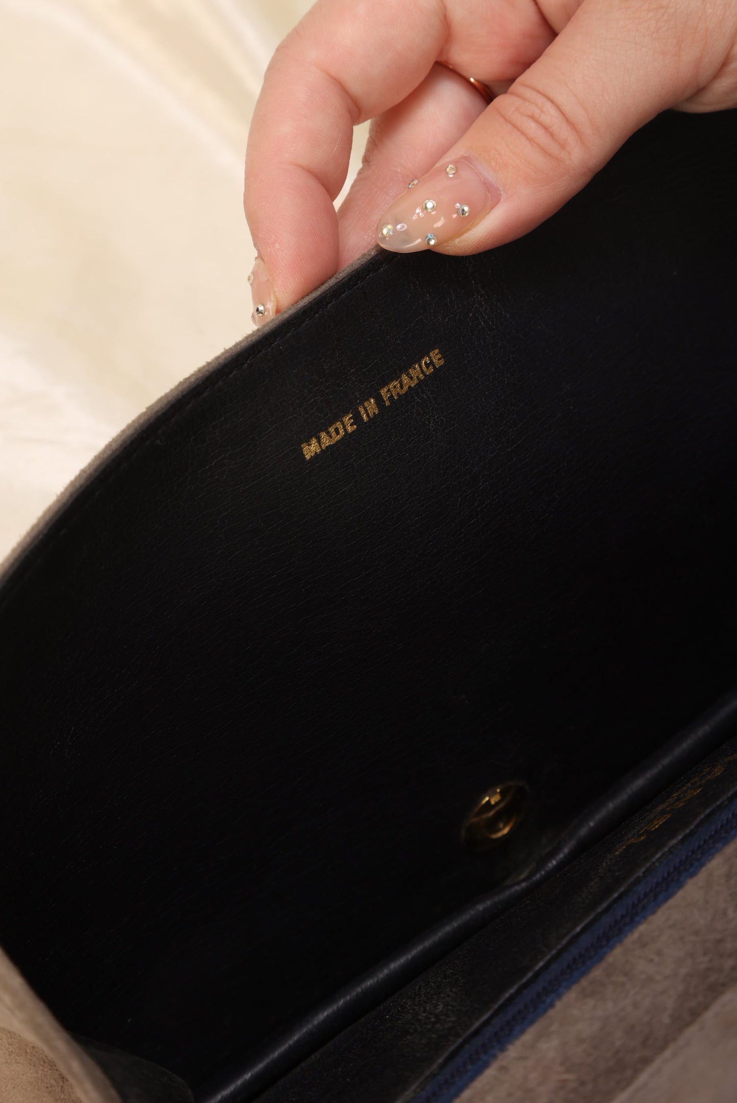 Extremely Rare Chanel Suede Full Flap
