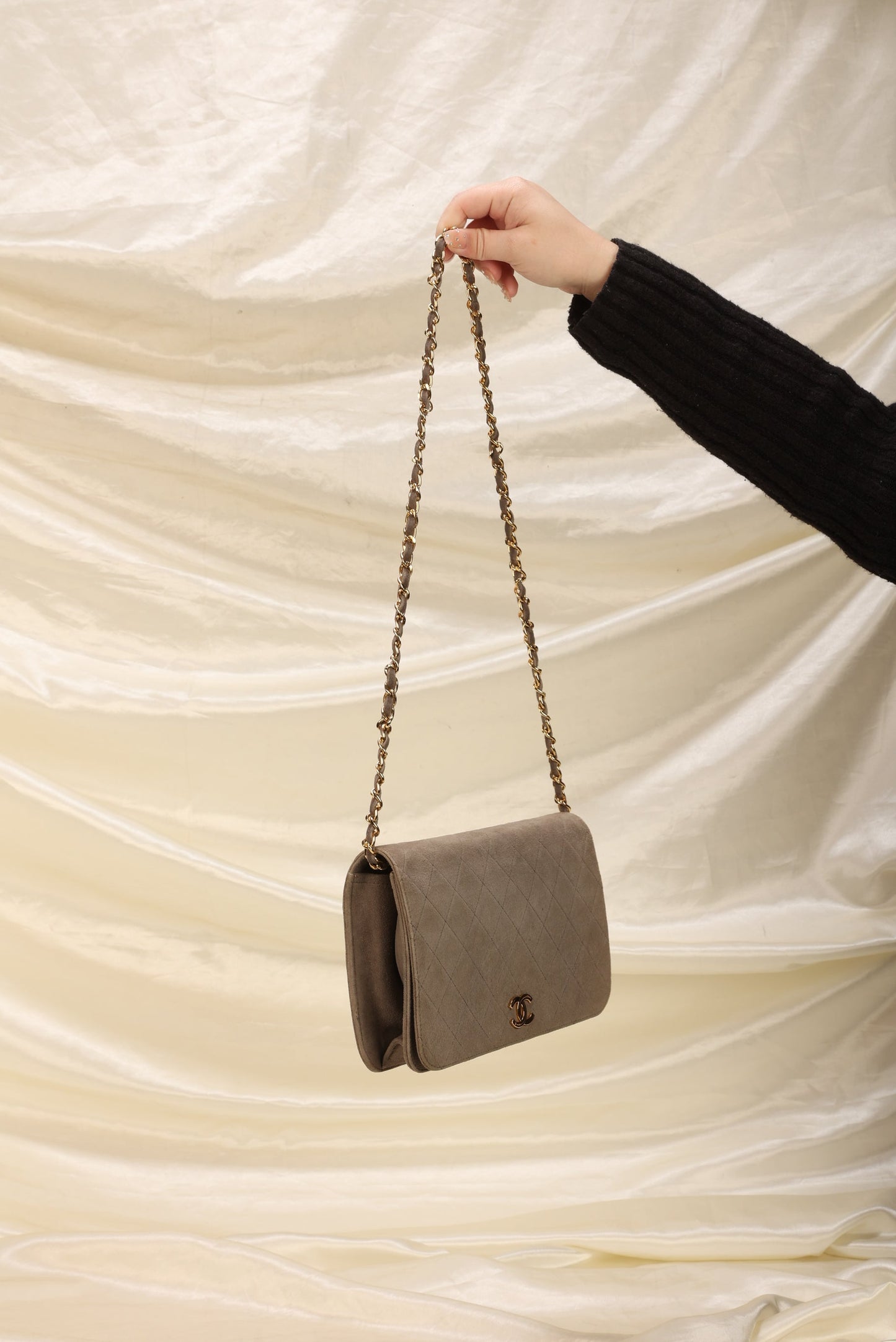 Extremely Rare Chanel Suede Full Flap