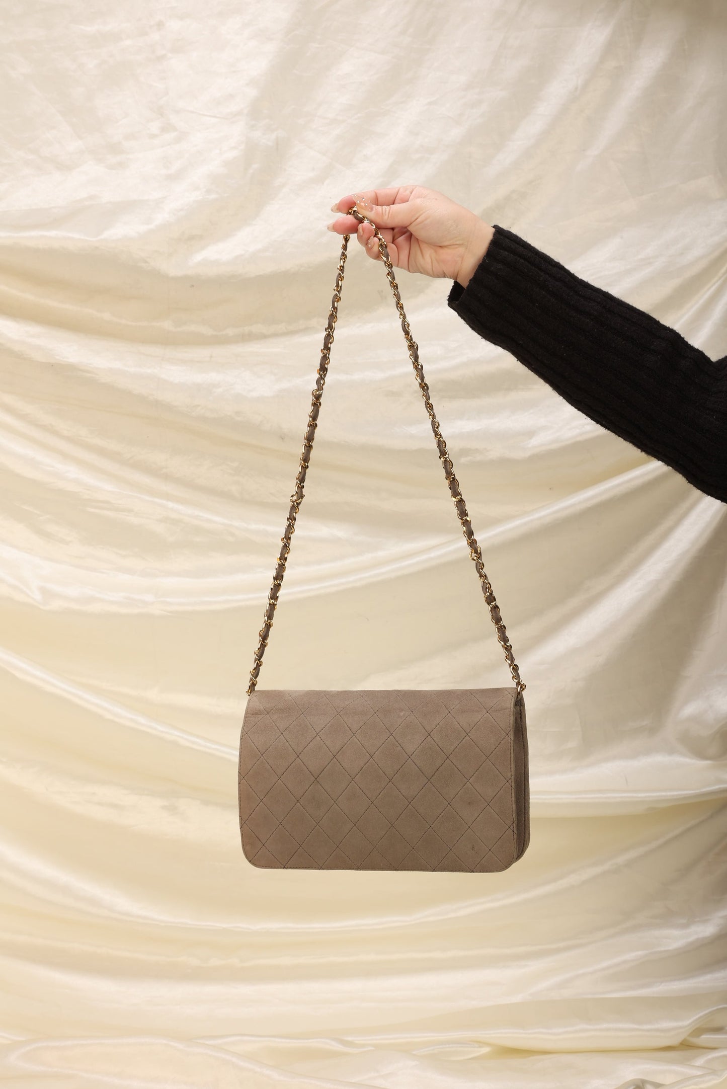 Extremely Rare Chanel Suede Full Flap