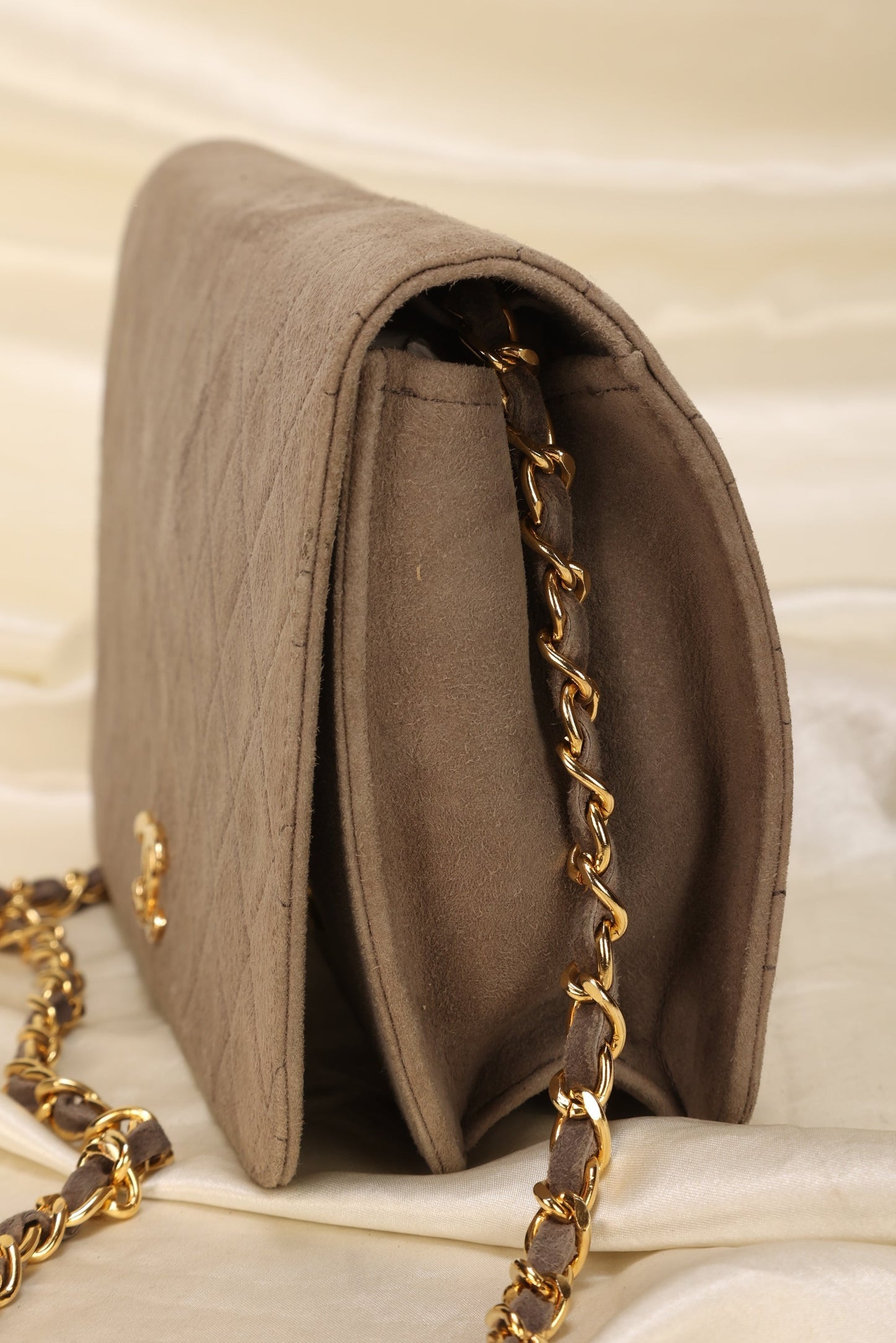 Extremely Rare Chanel Suede Full Flap