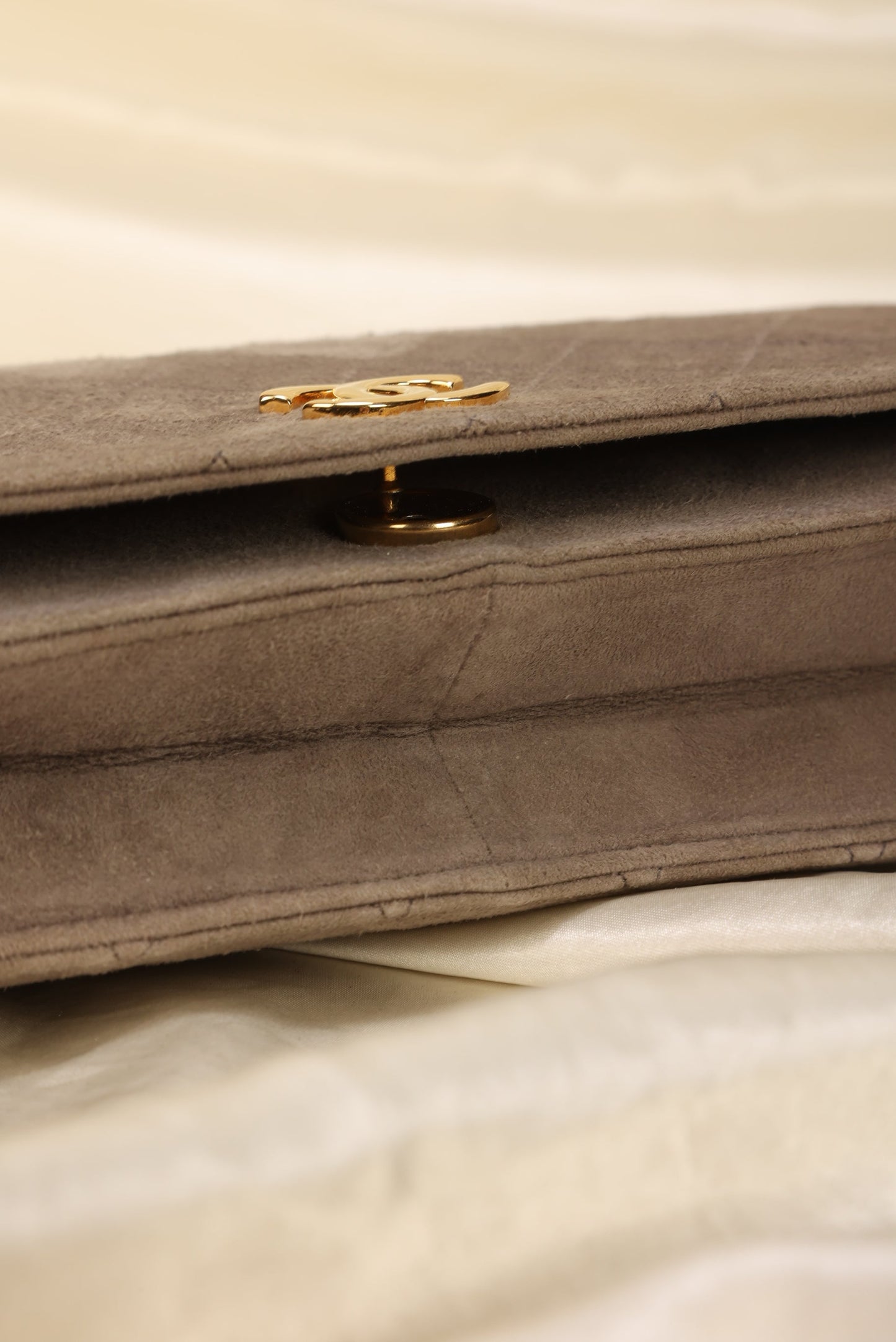 Extremely Rare Chanel Suede Full Flap