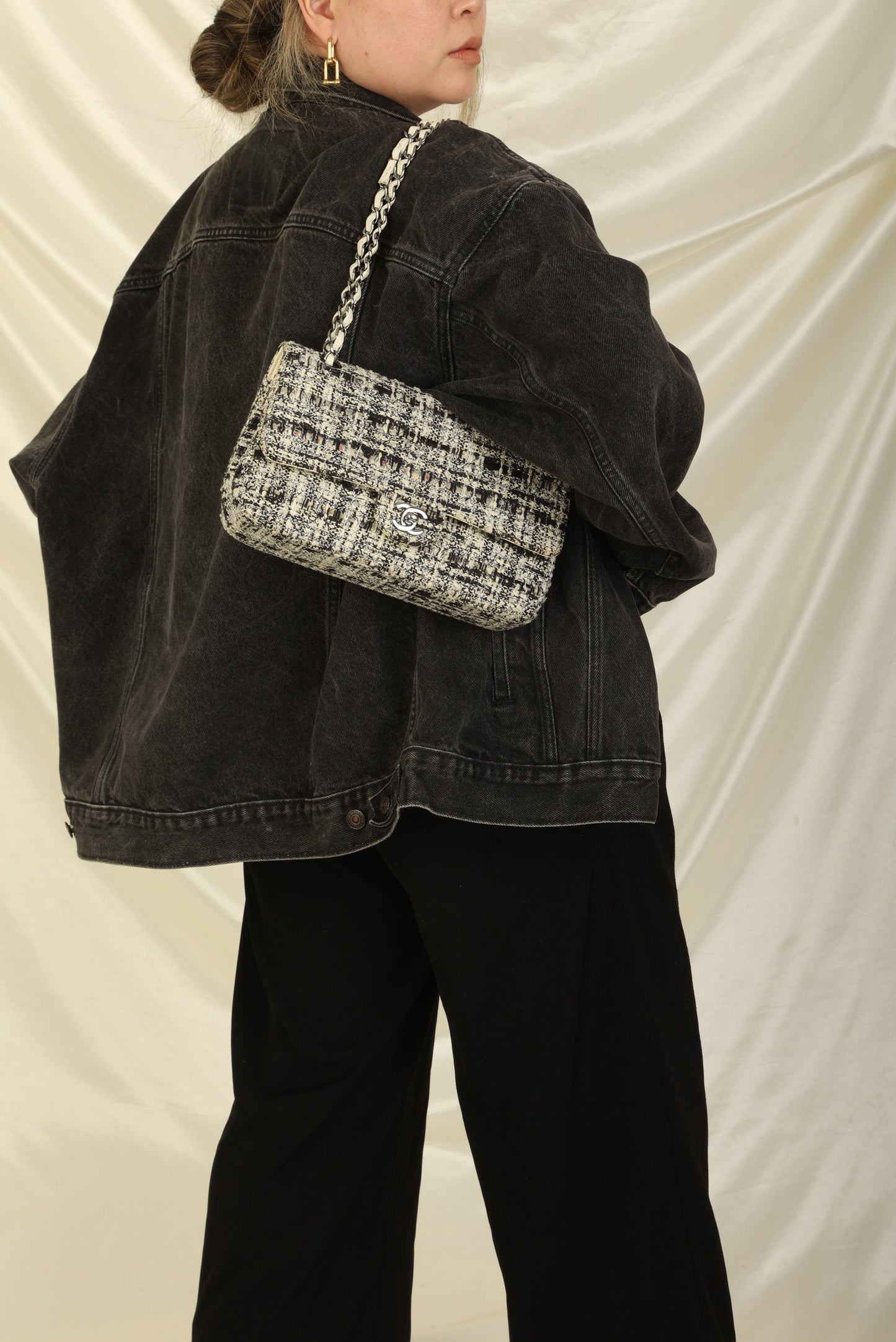 Chanel 2003 Tweed Double Flap