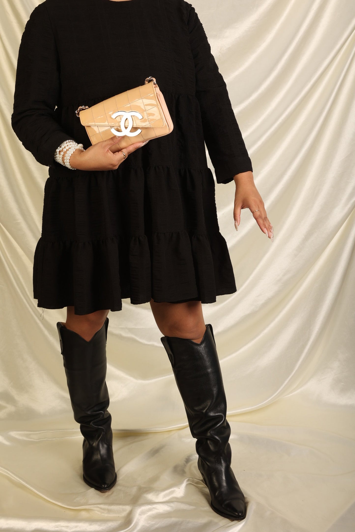 Chanel Patent Mini Diagonal Pochette
