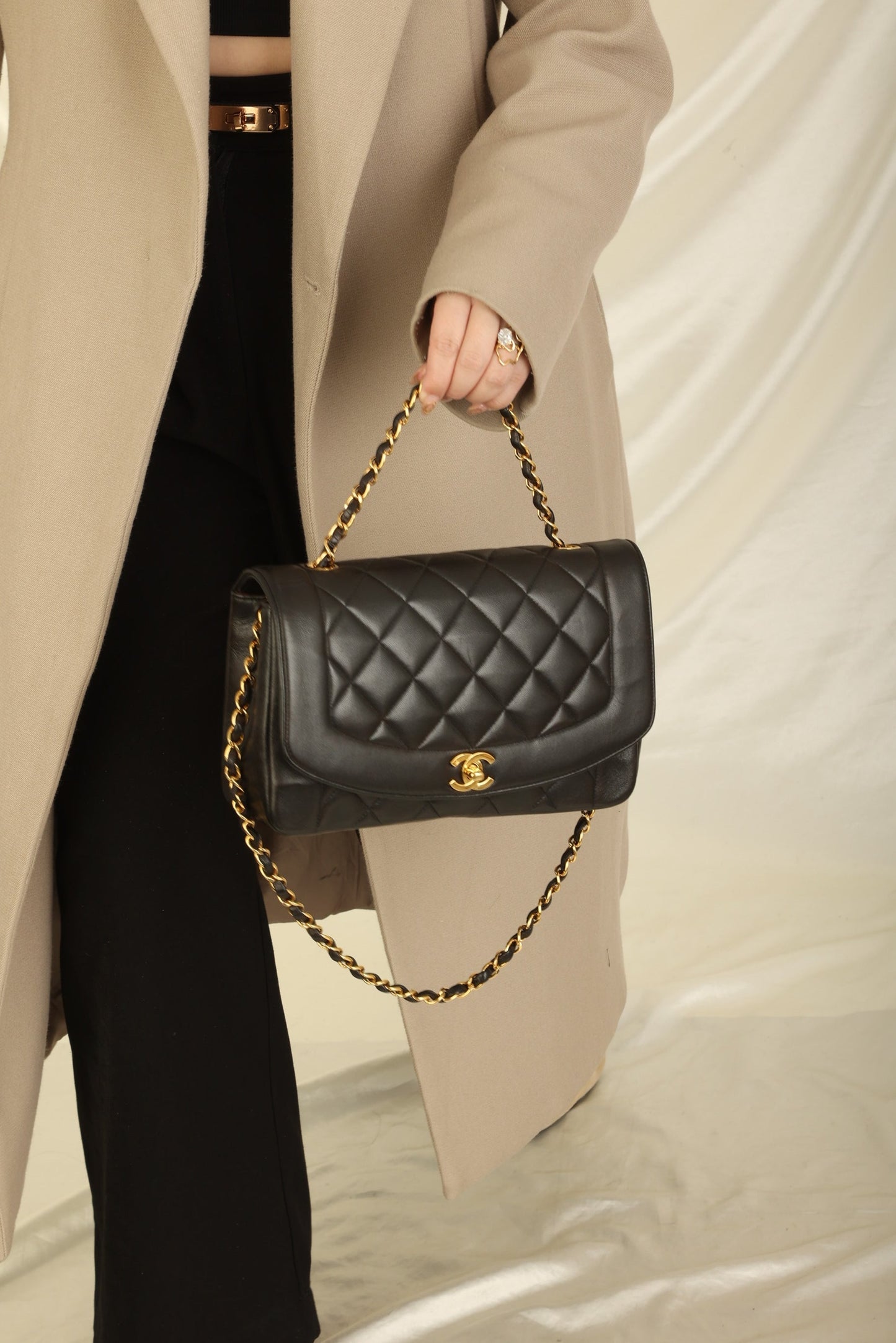 Chanel 1994 Lambskin Medium Diana