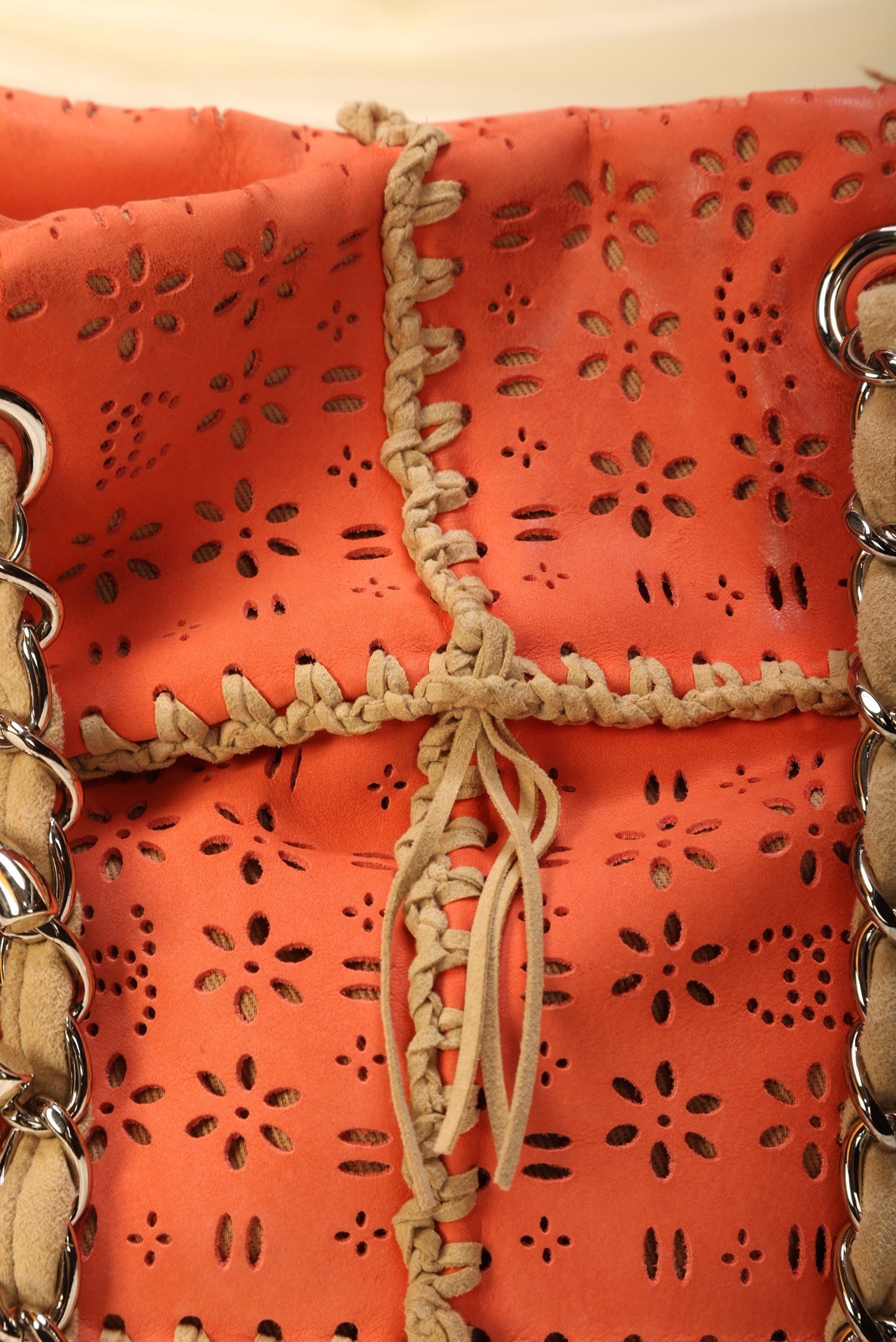 Extremely Rare Chanel Suede Fringe Tote