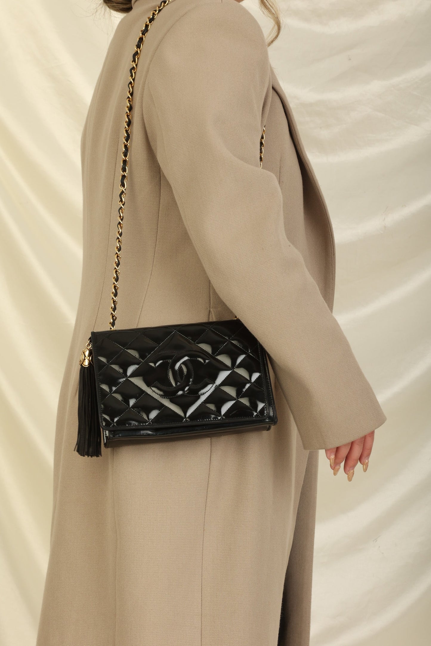 Chanel Patent Timeless Mini Full Flap