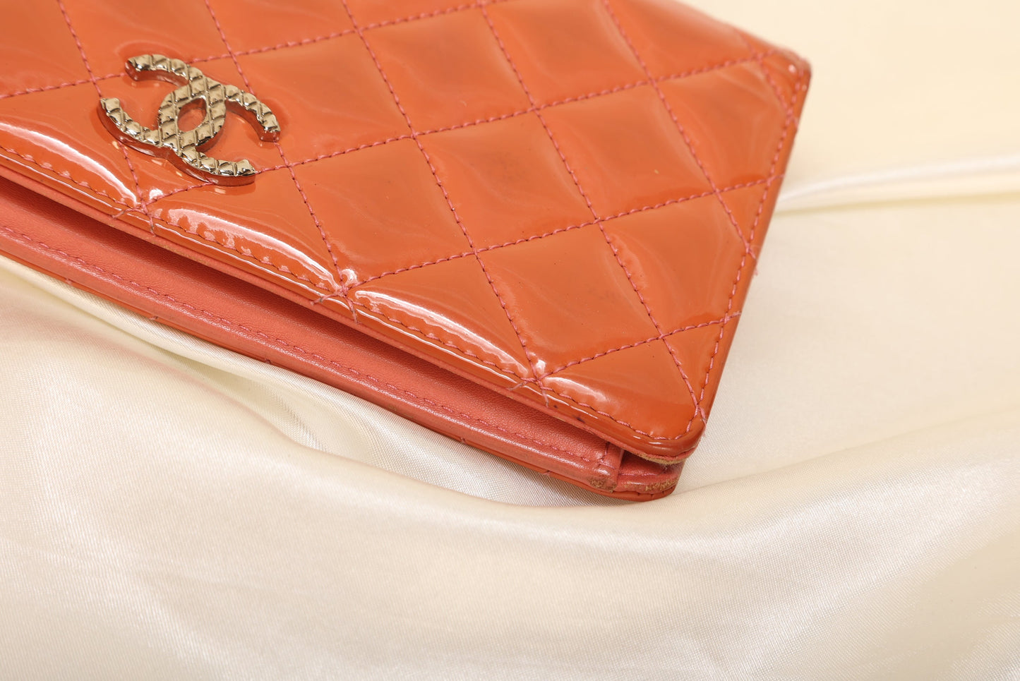 Chanel Patent Wallet on Chain