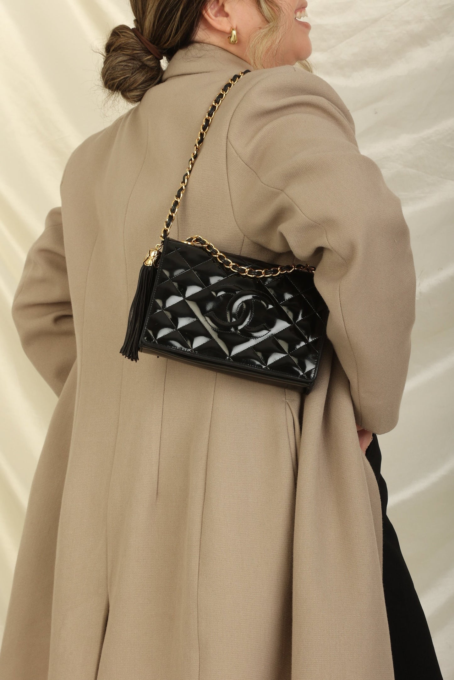 Chanel Patent Timeless Mini Full Flap