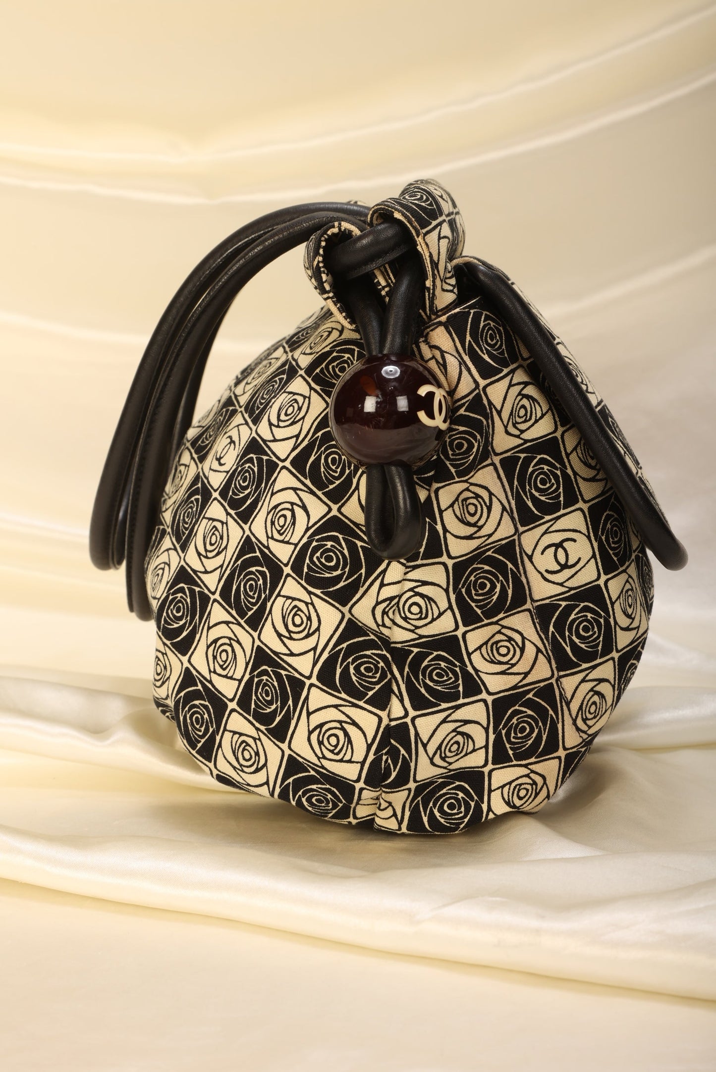 Chanel Canvas Camellia Tote