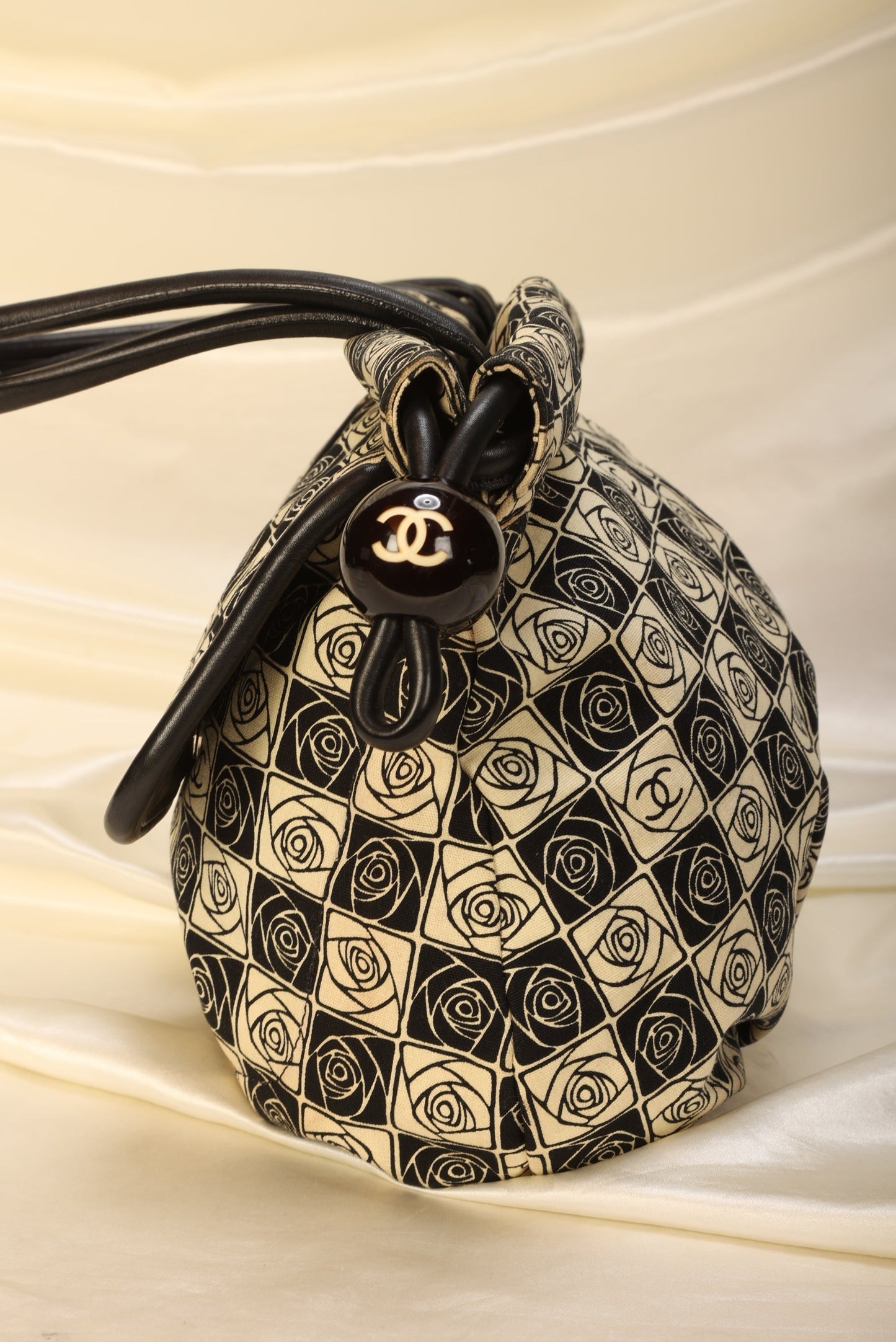 Chanel Canvas Camellia Tote