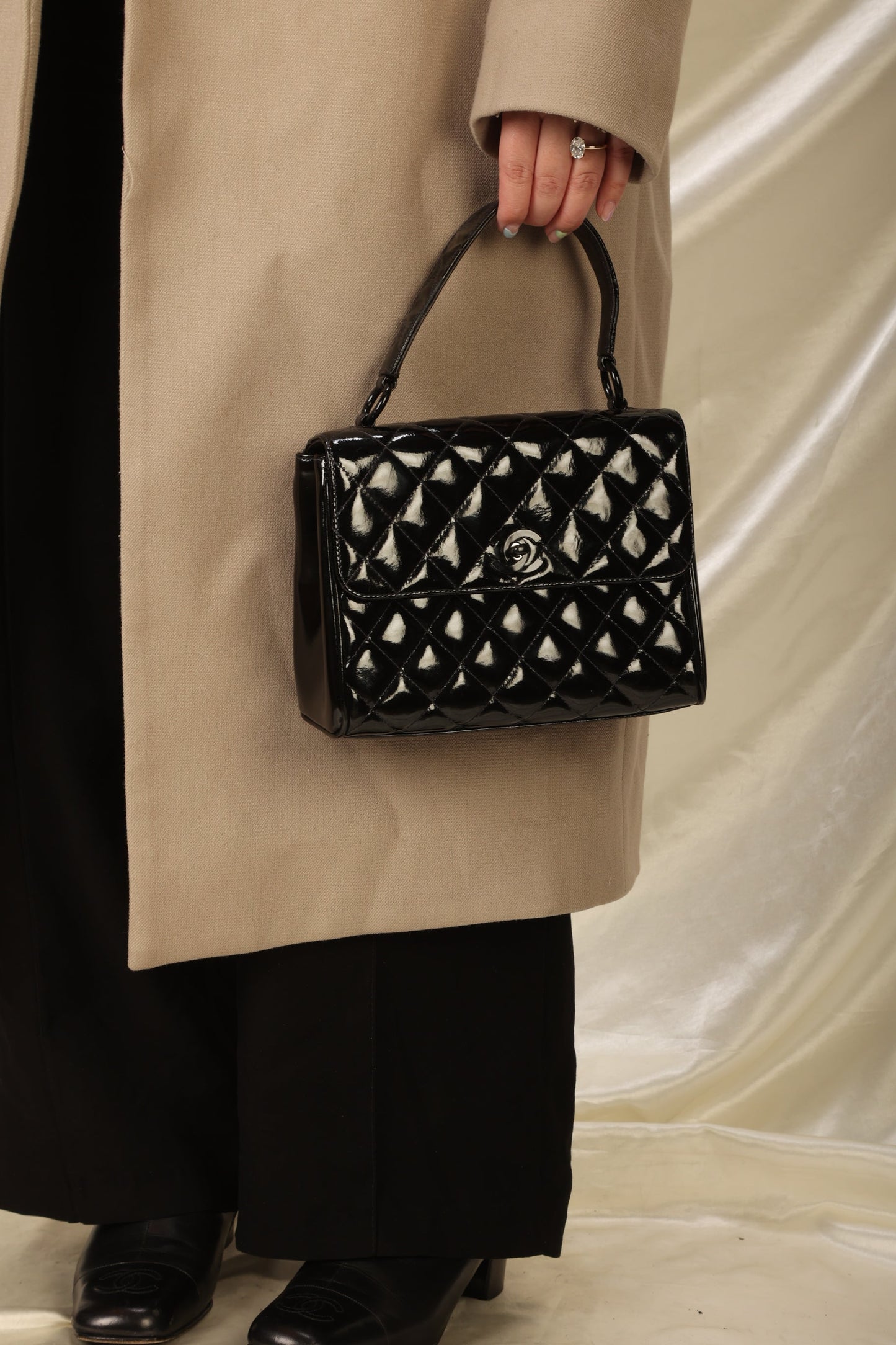 Chanel Patent Top Handle