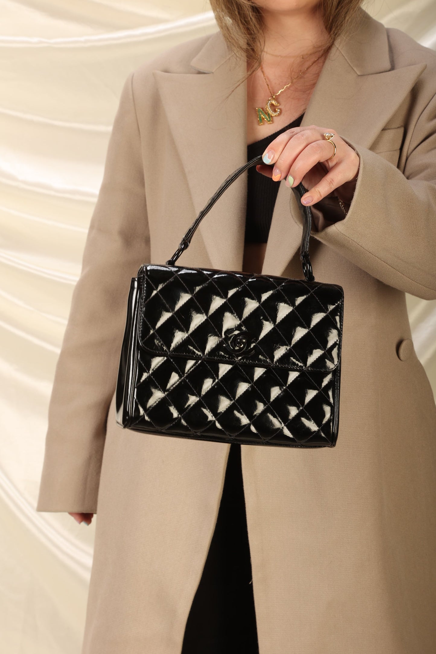 Chanel Patent Top Handle