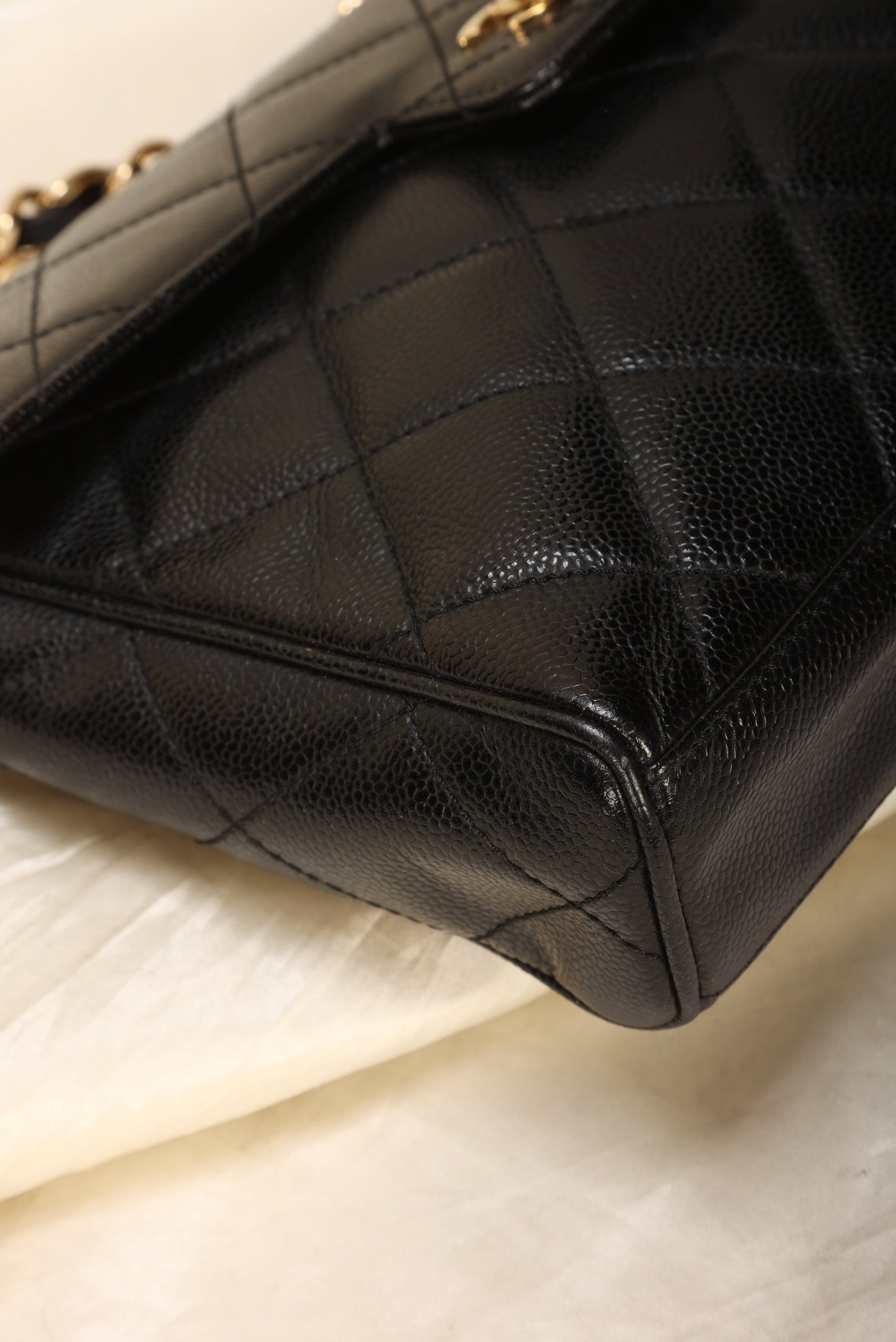 Chanel Caviar Turnlock Flap Bag