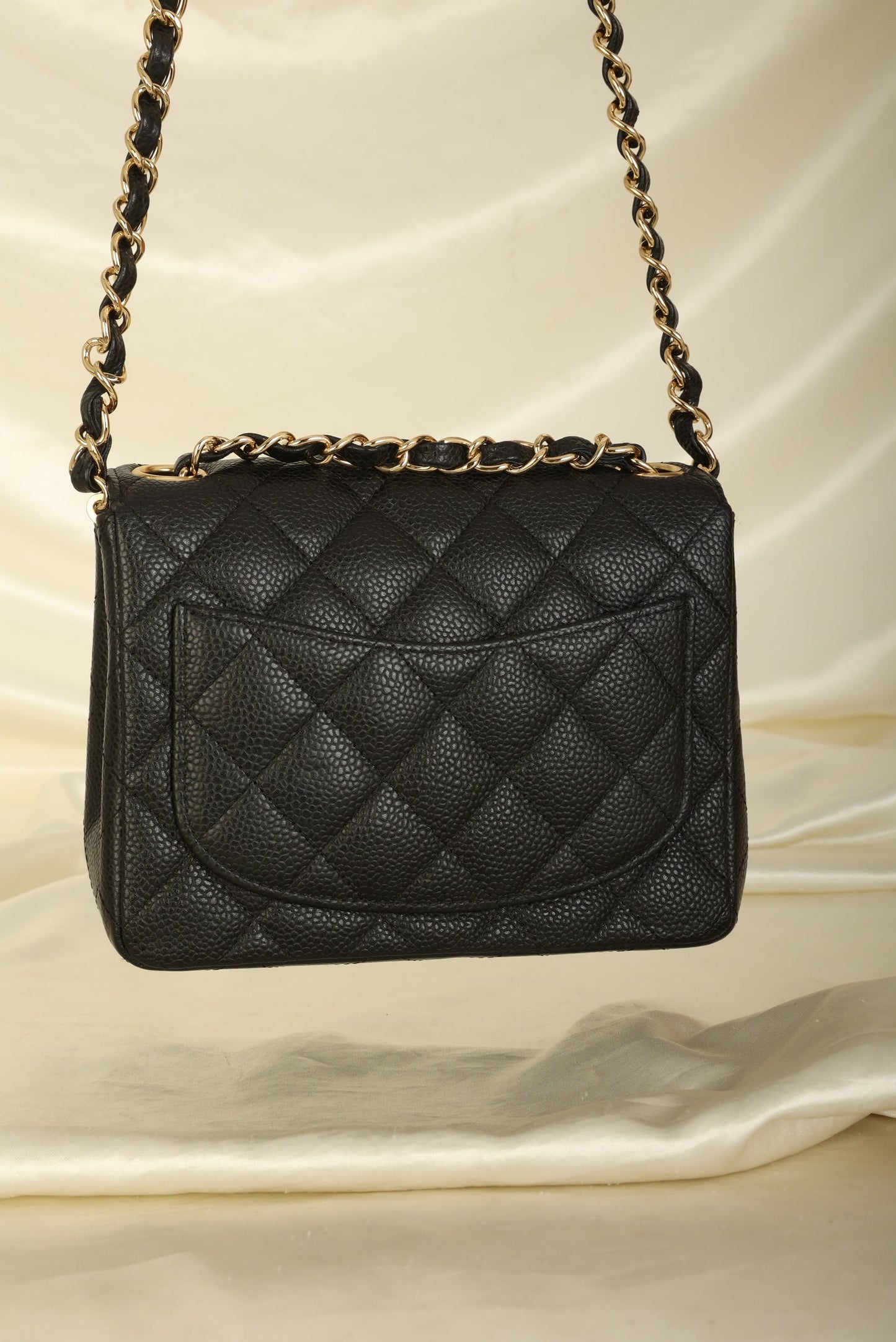 Extremely Rare Chanel 2006 Caviar Mini Square Flap