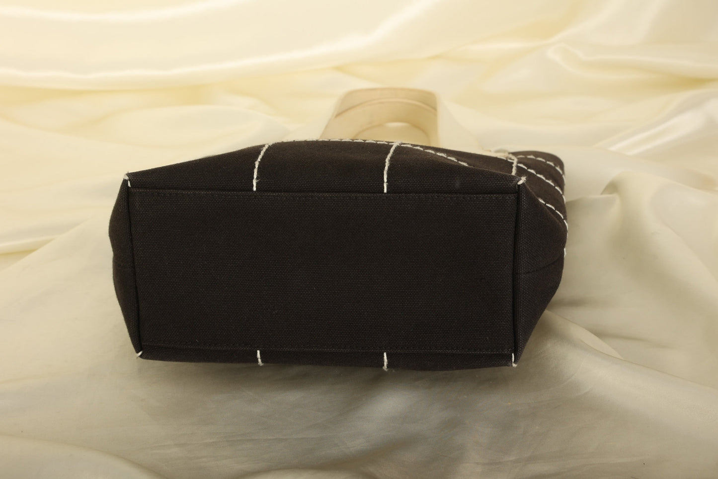Chanel Canvas Chocolate Bar Mini Tote
