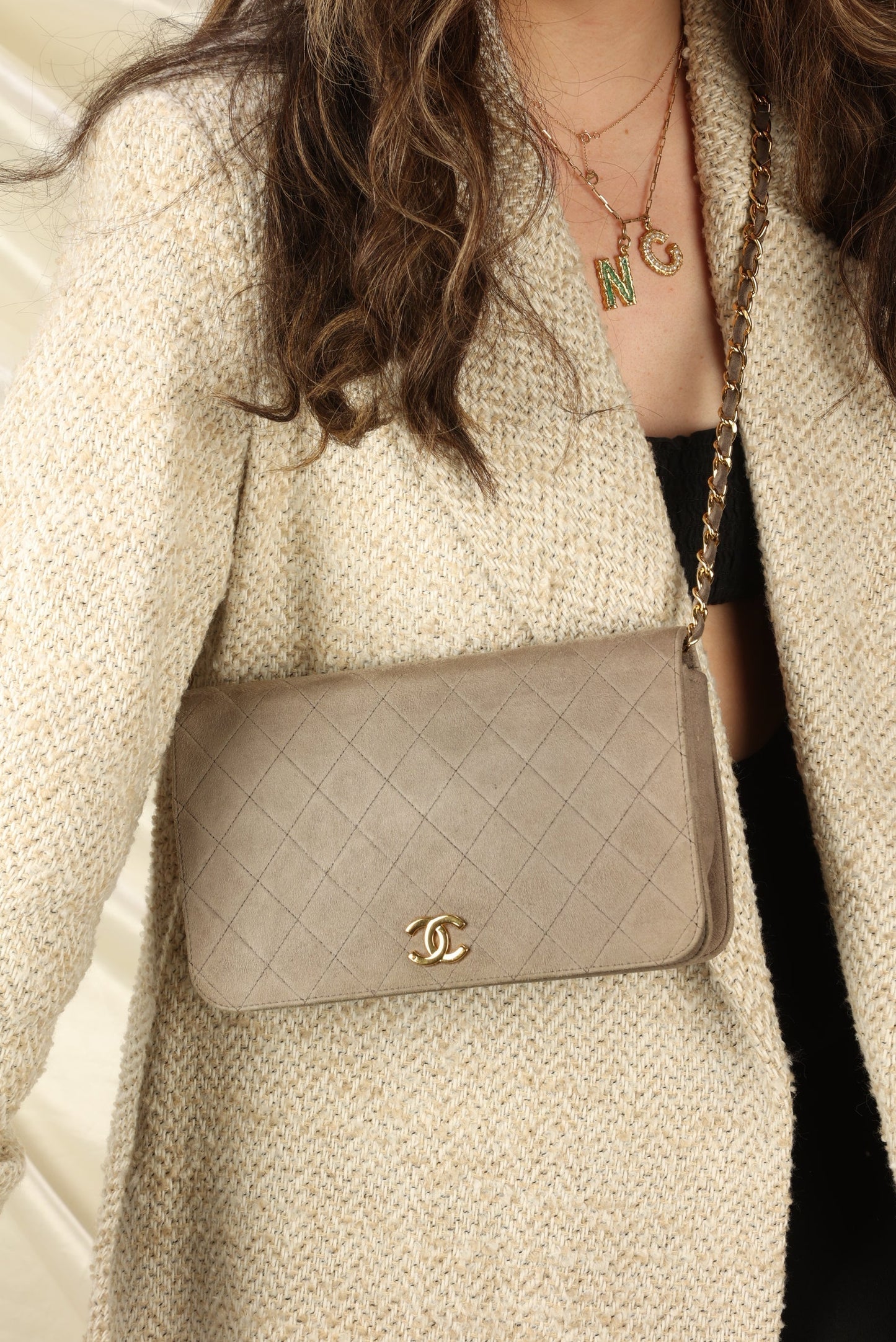 Extremely Rare Chanel Suede Full Flap