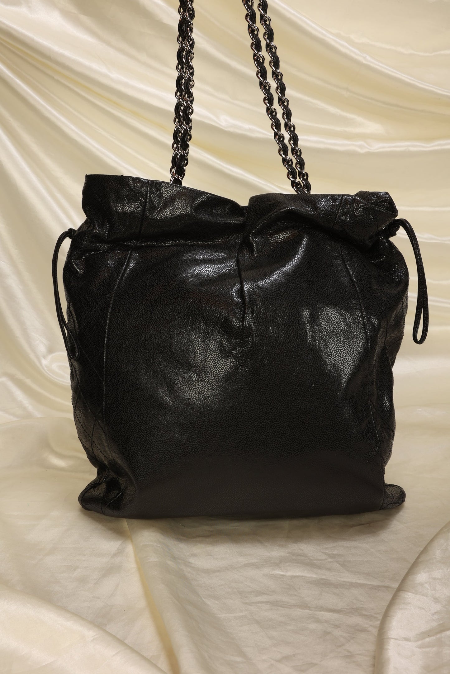Chanel Timeless Caviar Drawstring Tote