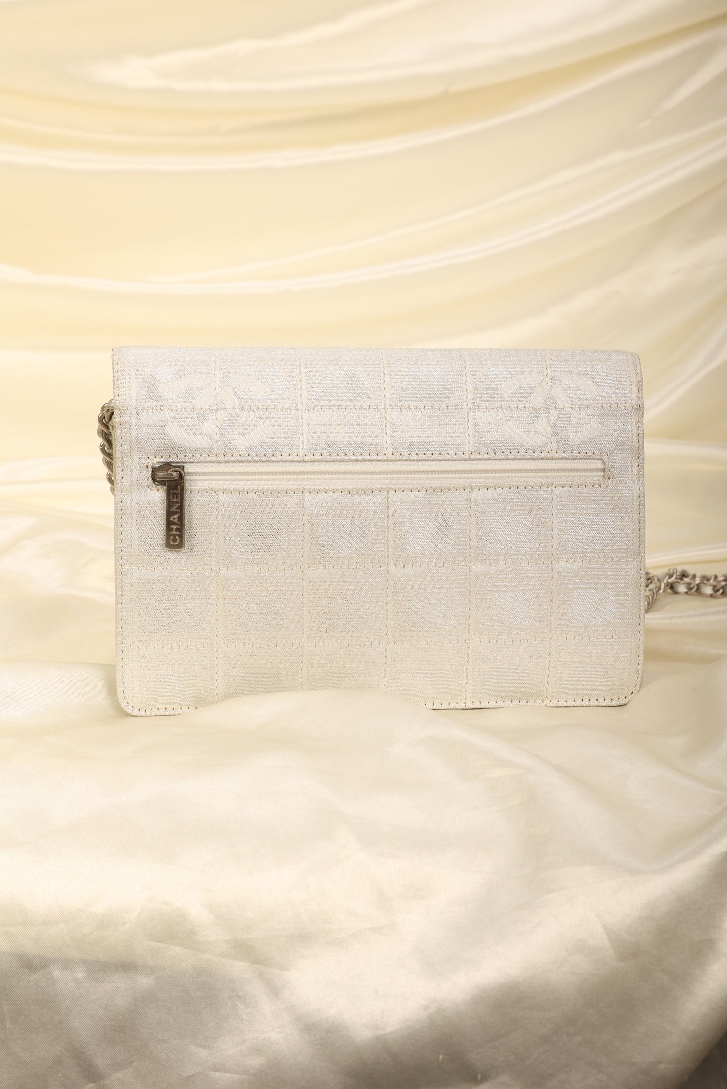 Chanel Nylon Metallic Wallet on Chain