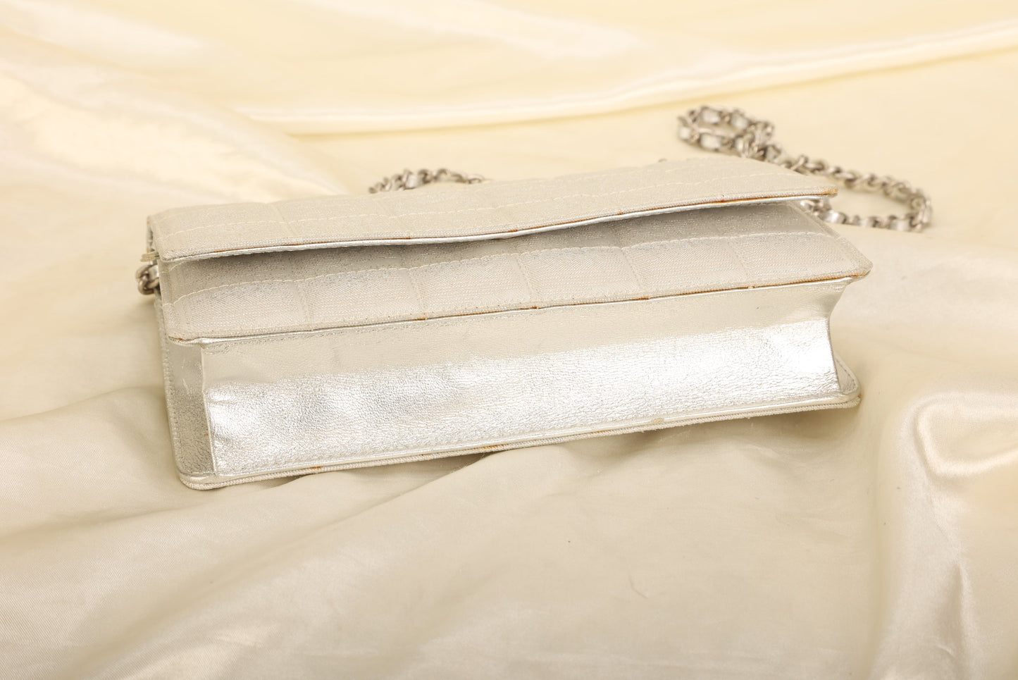 Chanel Nylon Metallic Wallet on Chain