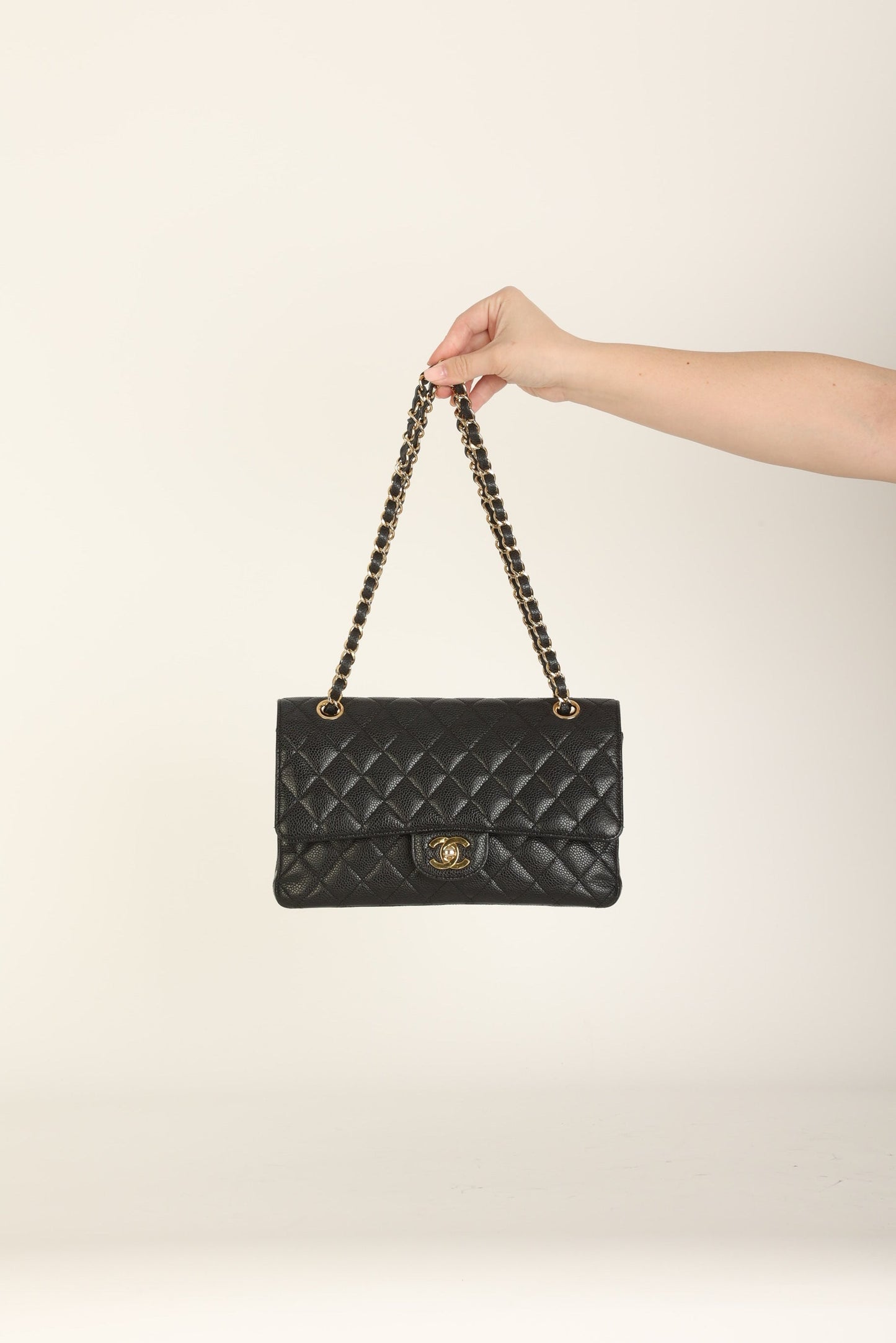 Chanel 2009 Caviar Medium Double Flap