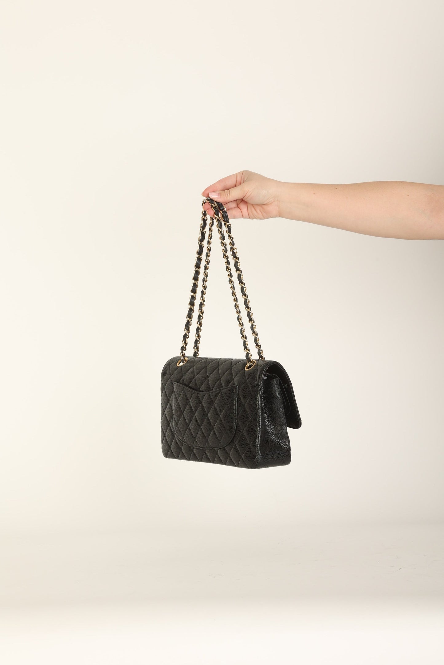 Chanel 2009 Caviar Medium Double Flap