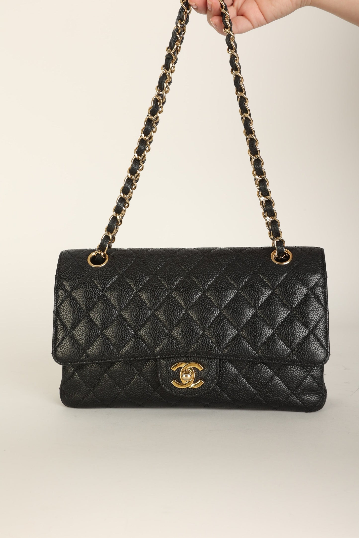 Chanel 2009 Caviar Medium Double Flap