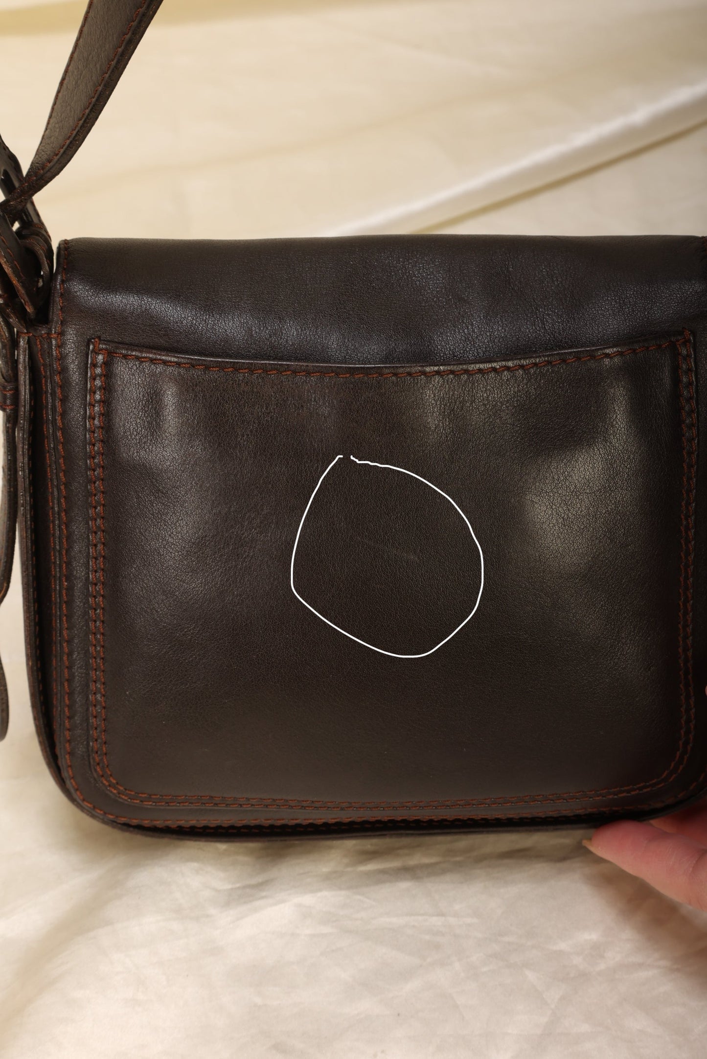 Extremely Rare Chanel Calfskin Crossbody Half Flap