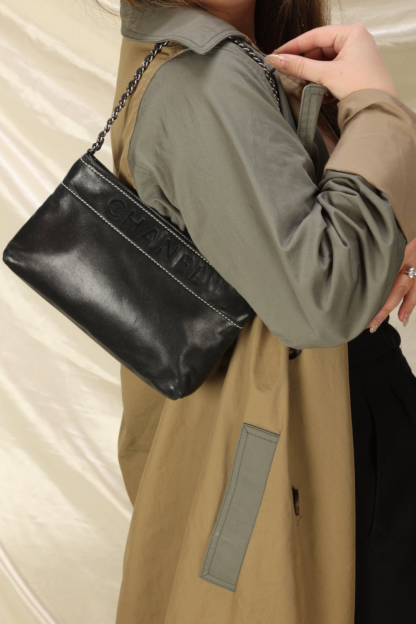 Chanel Logo Pochette