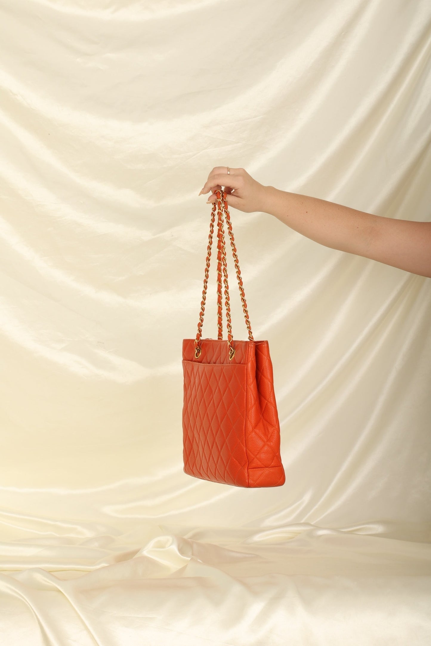 Chanel Caviar Turnlock Tote