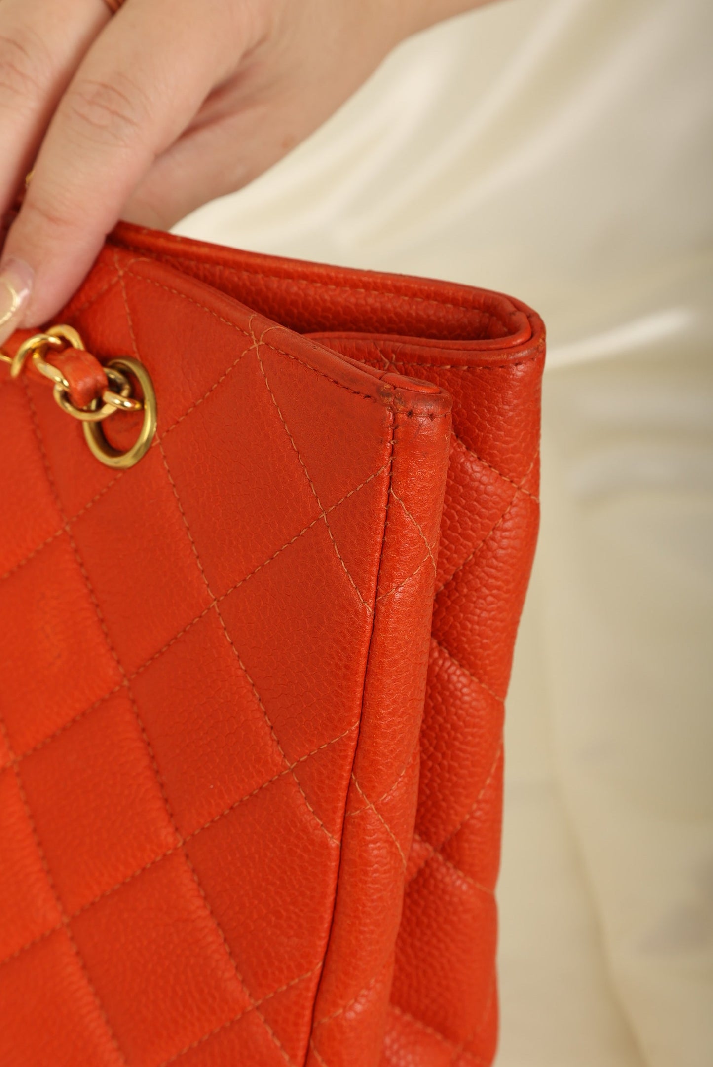 Chanel Caviar Turnlock Tote