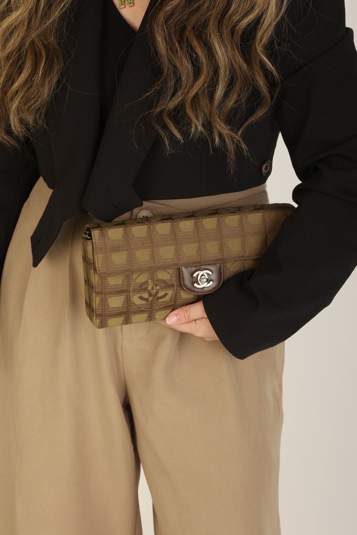 Chanel 2002 Nylon Chocolate Bar East West