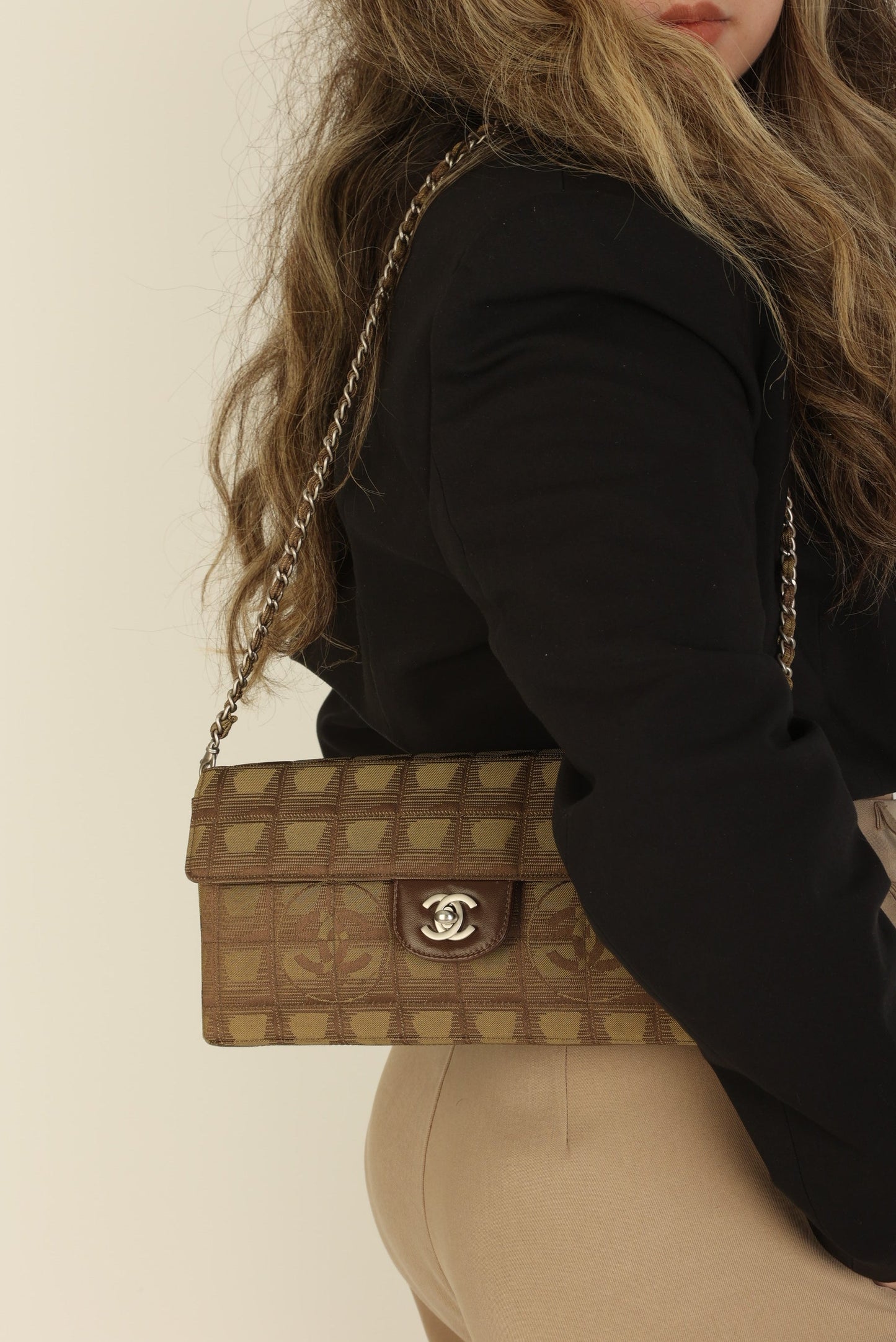 Chanel 2002 Nylon Chocolate Bar East West