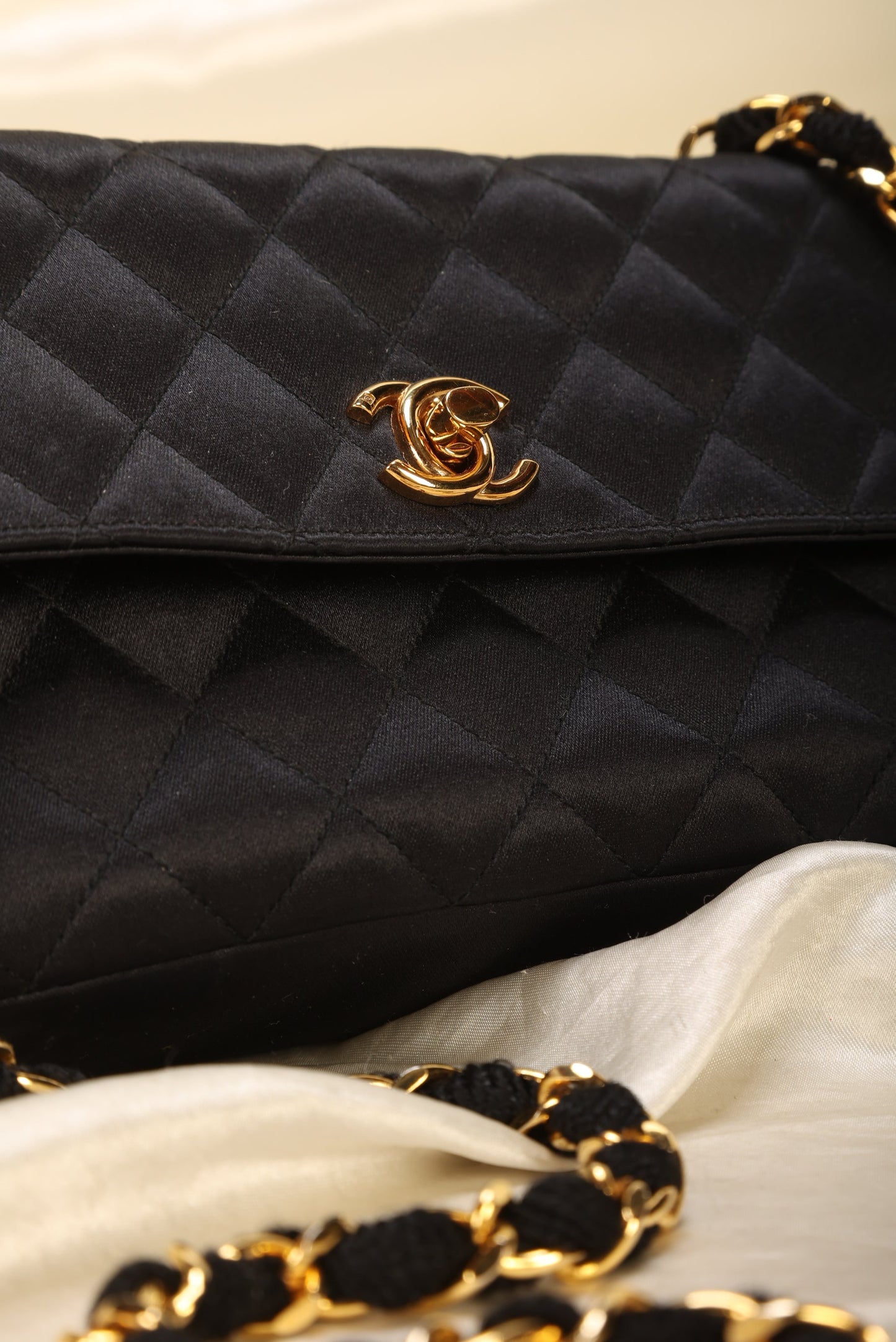 Chanel Satin Mini Half Flap
