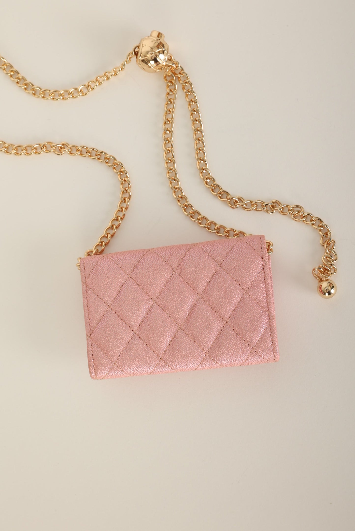 Chanel 2019 Caviar Card Holder on Chain