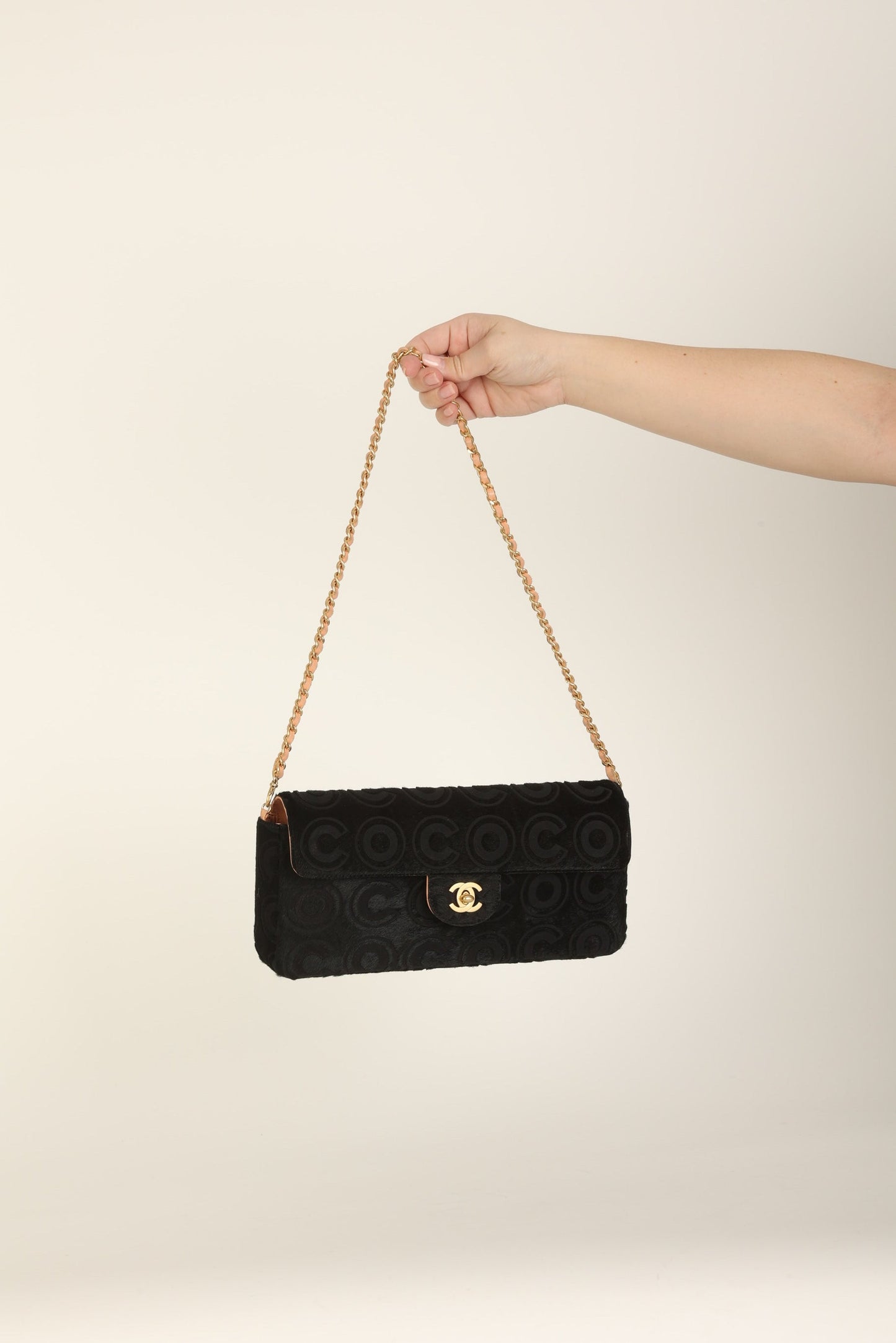 Chanel 2000 Ponyhair Coco East West Flap