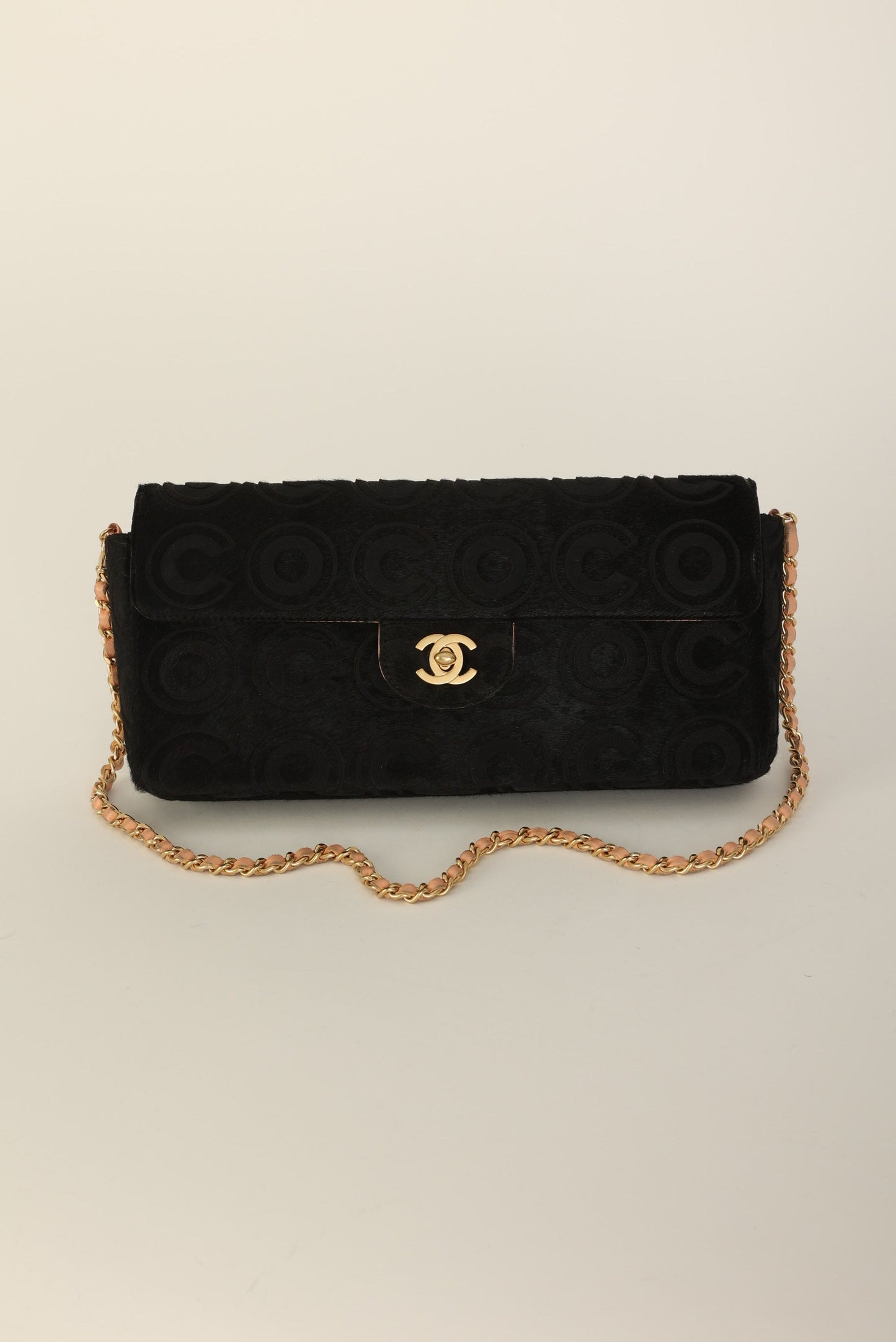 Chanel 2000 Ponyhair Coco East West Flap