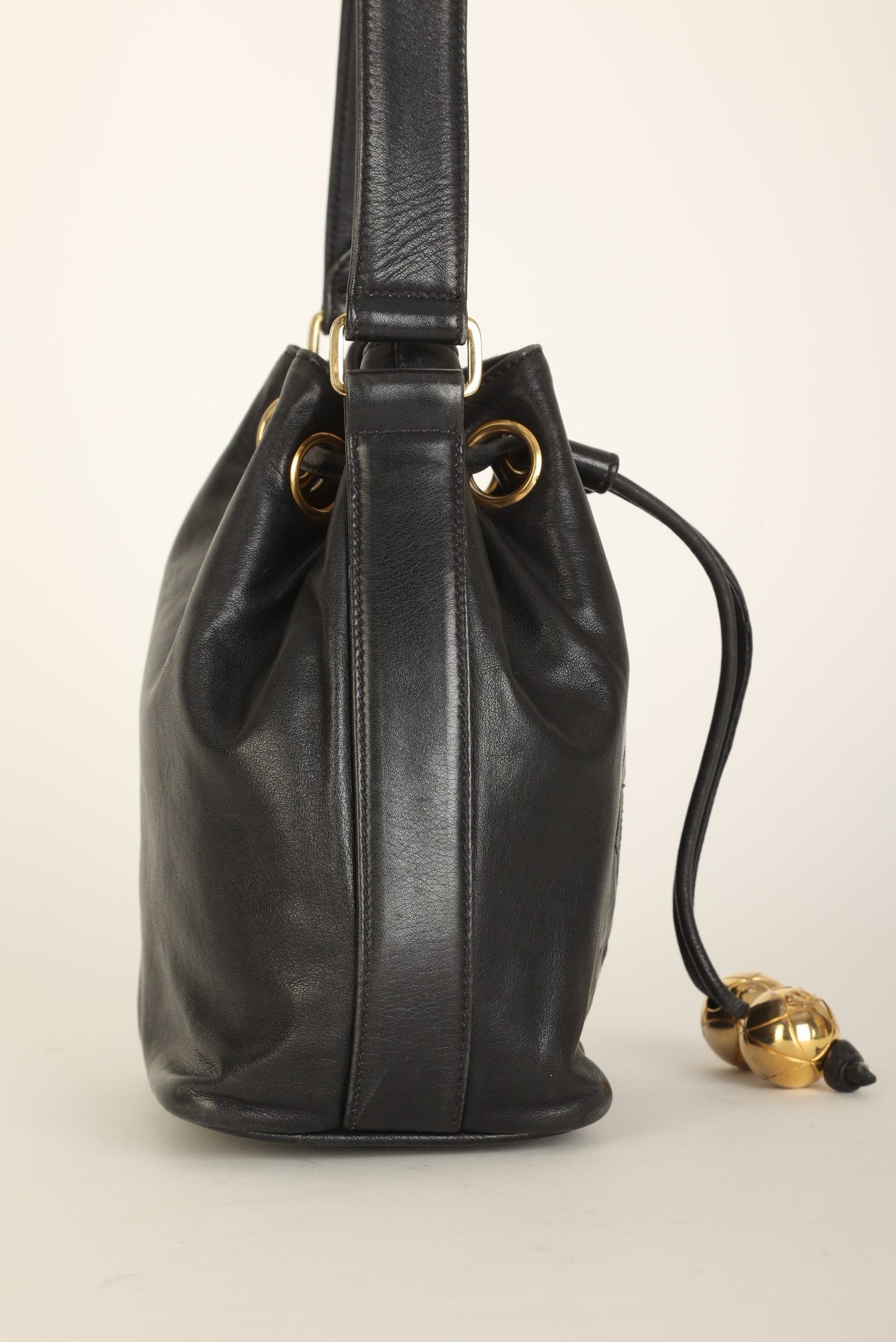 Chanel 1991 Lambskin Mini Bucket Bag