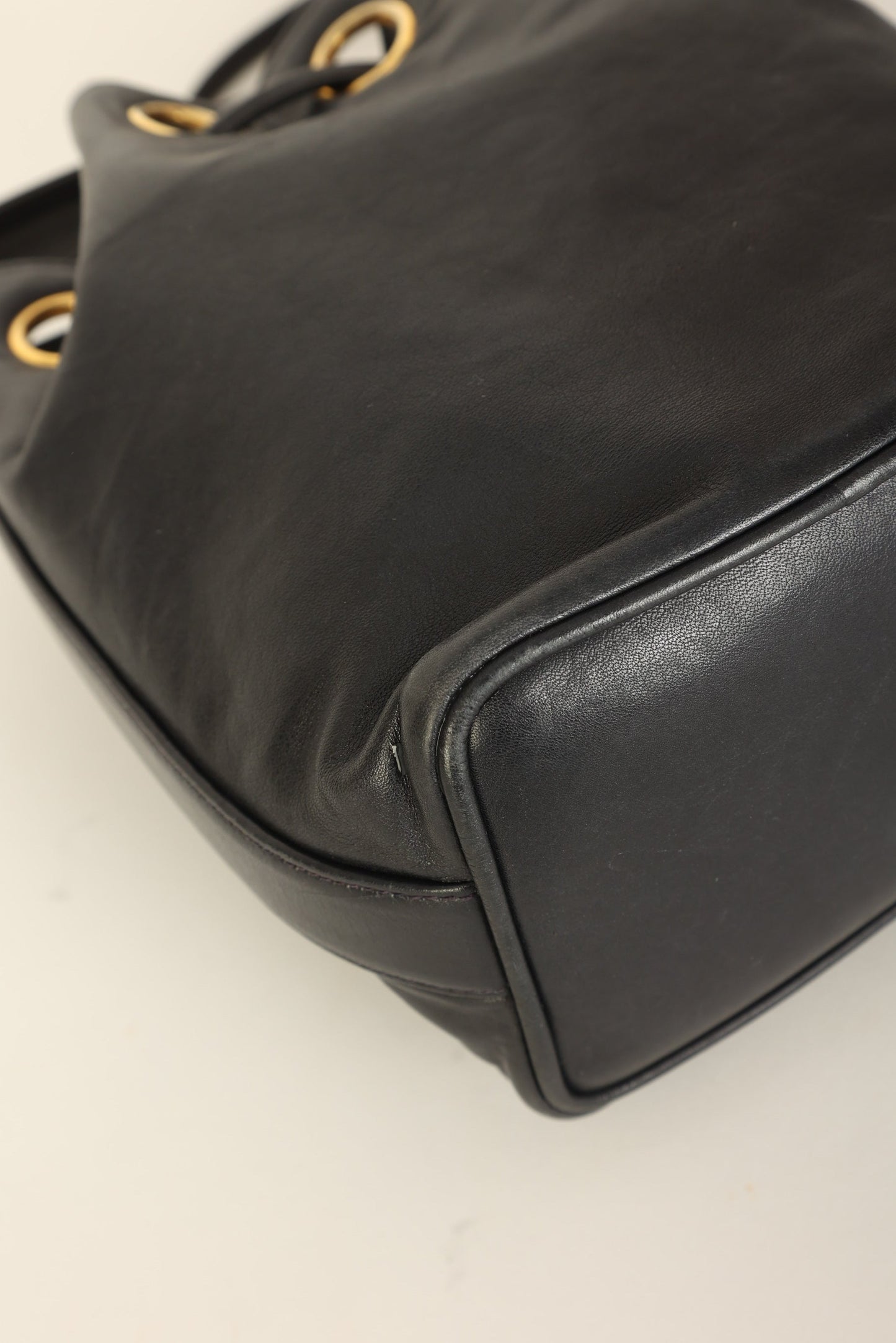 Chanel 1991 Lambskin Mini Bucket Bag