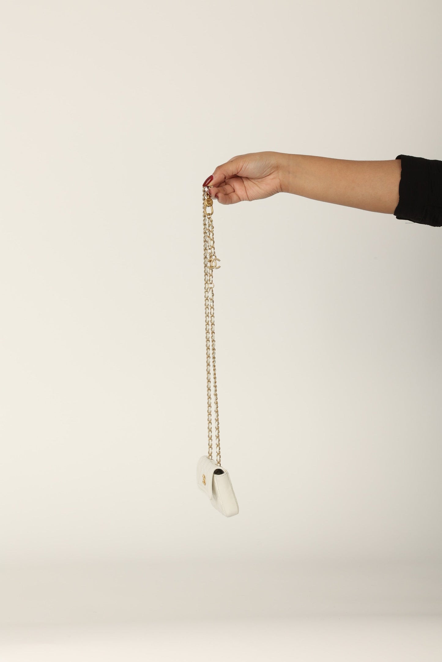 Chanel 2020 Patent White Micro Flap