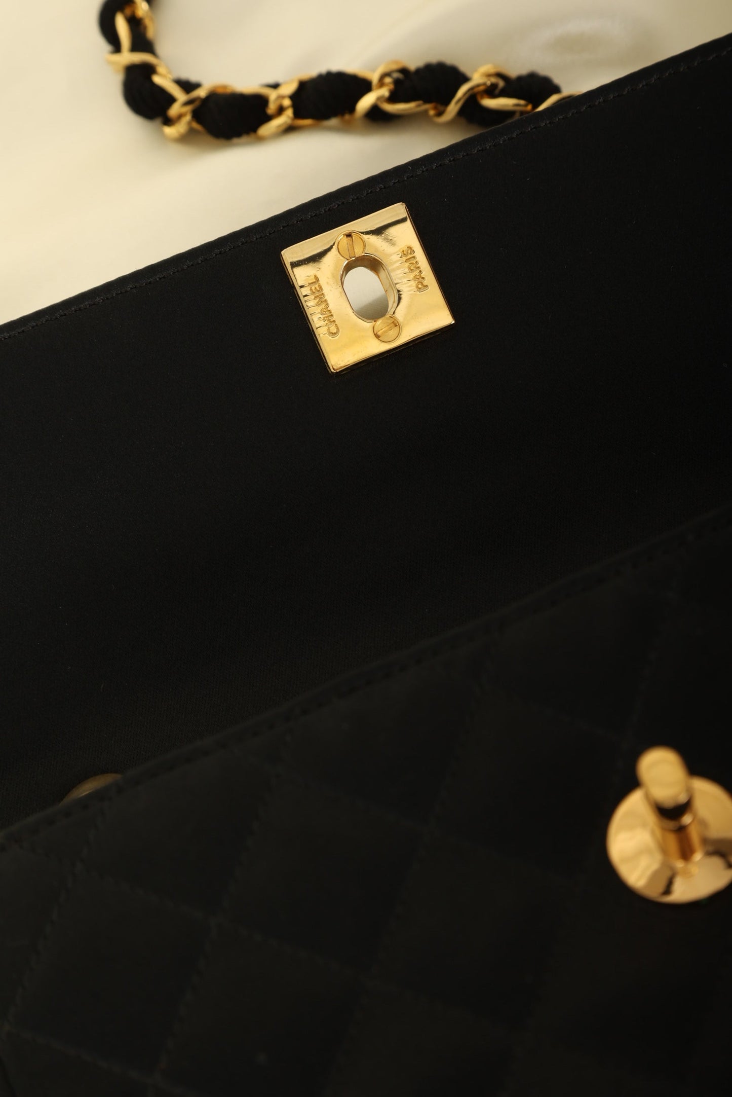 Chanel 1989 Satin Mini Flap