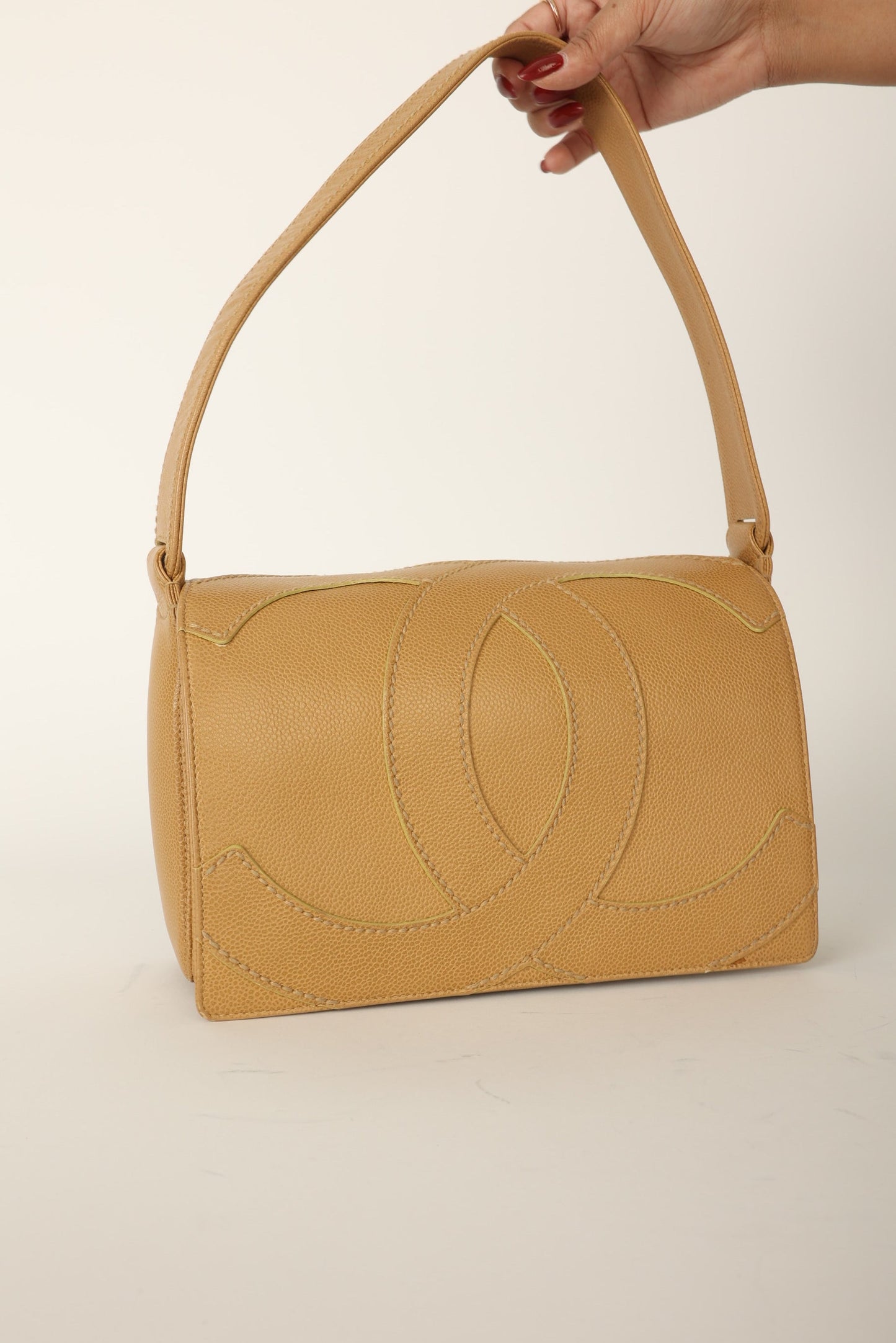 Chanel 2004 Caviar Shoulder Flap Bag