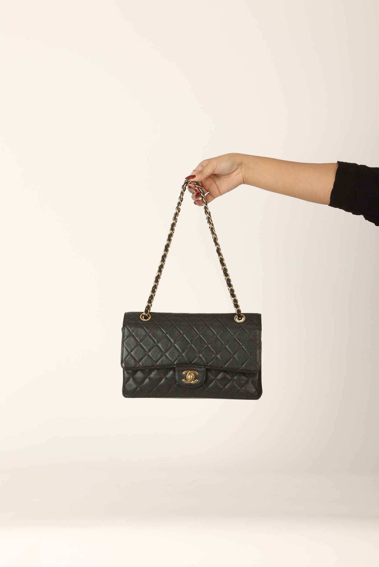 Chanel 1997 Caviar Medium Double Flap