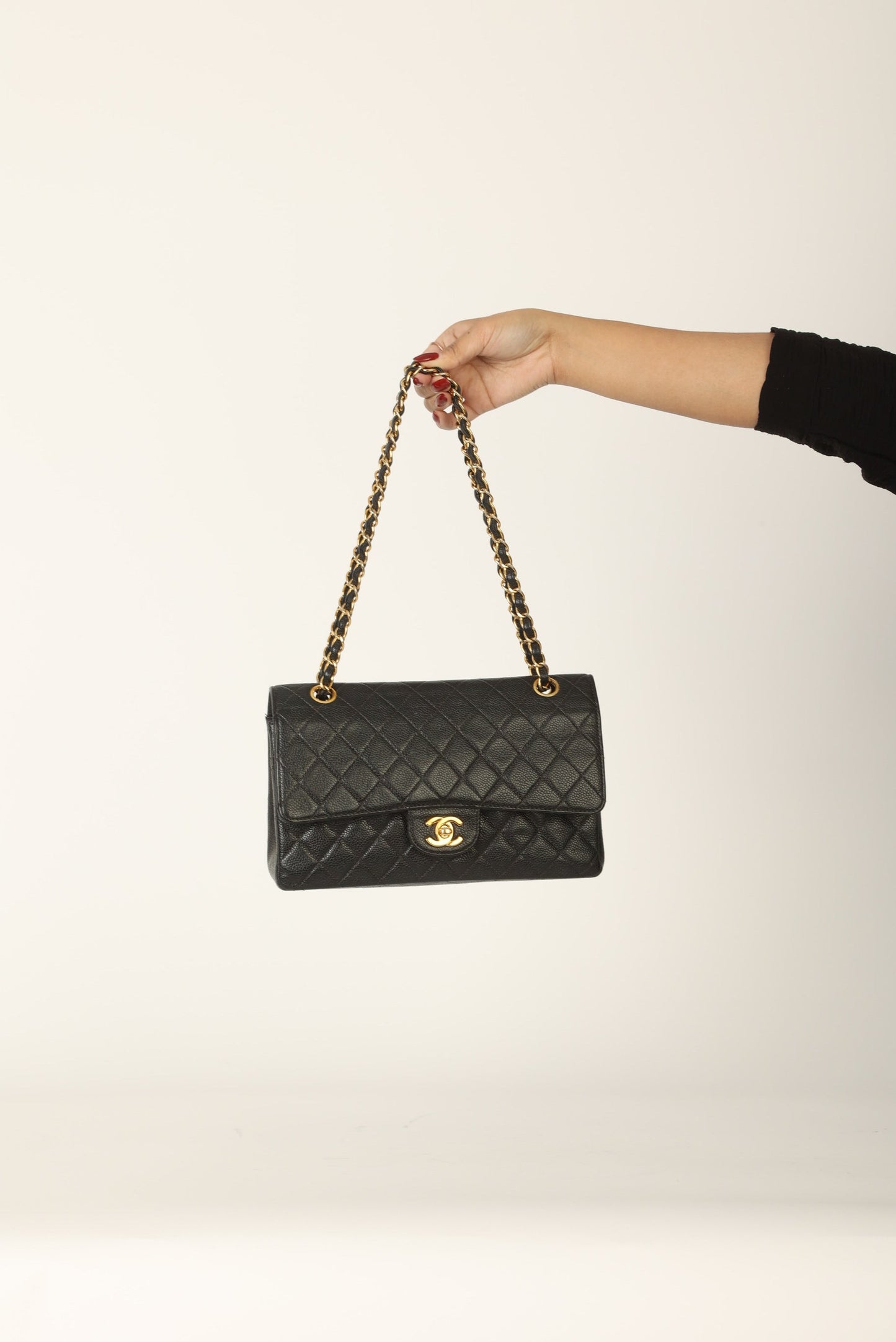 Chanel 1997 Caviar Medium Double Flap