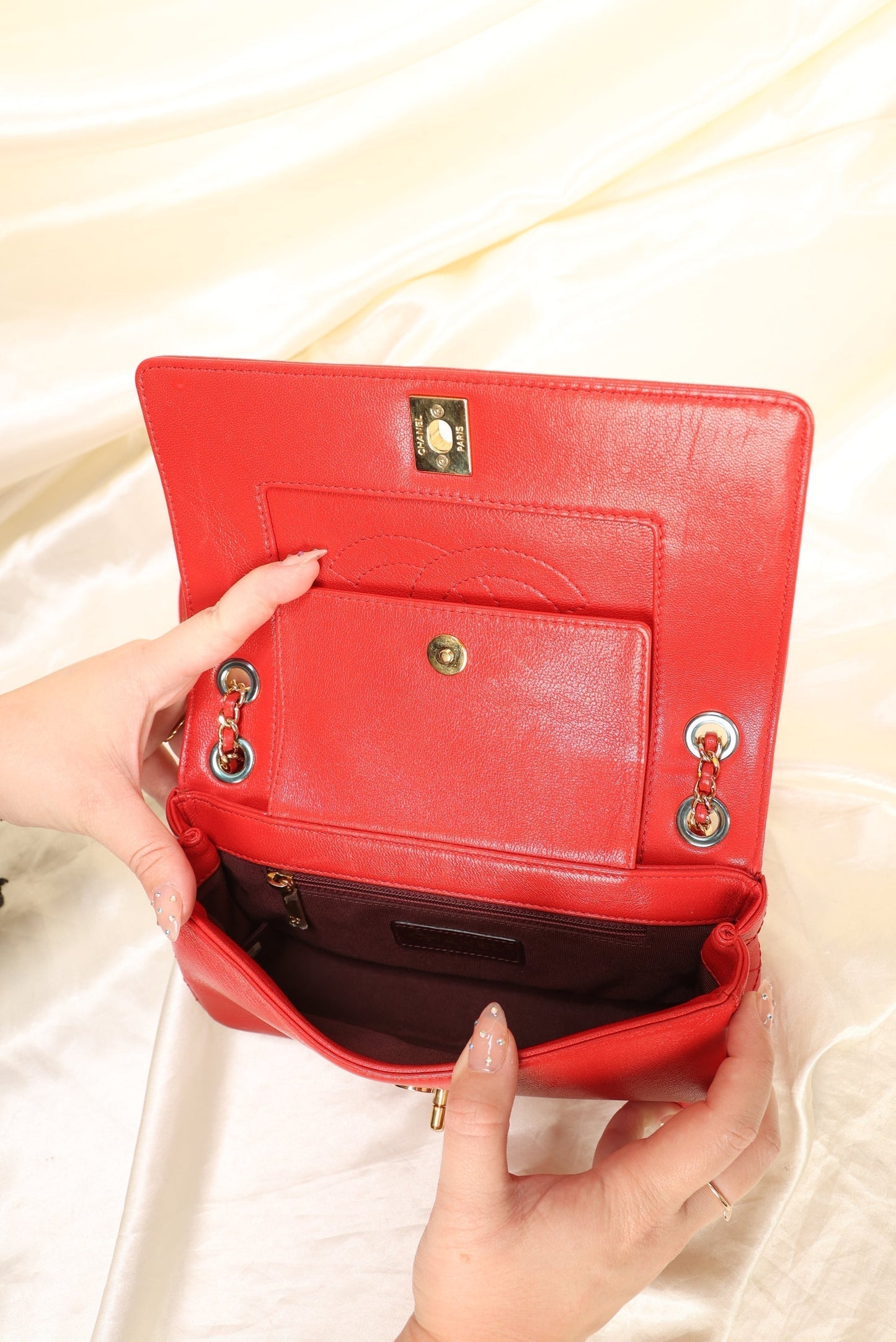 Chanel Mademoiselle Sheepskin Shoulder Bag