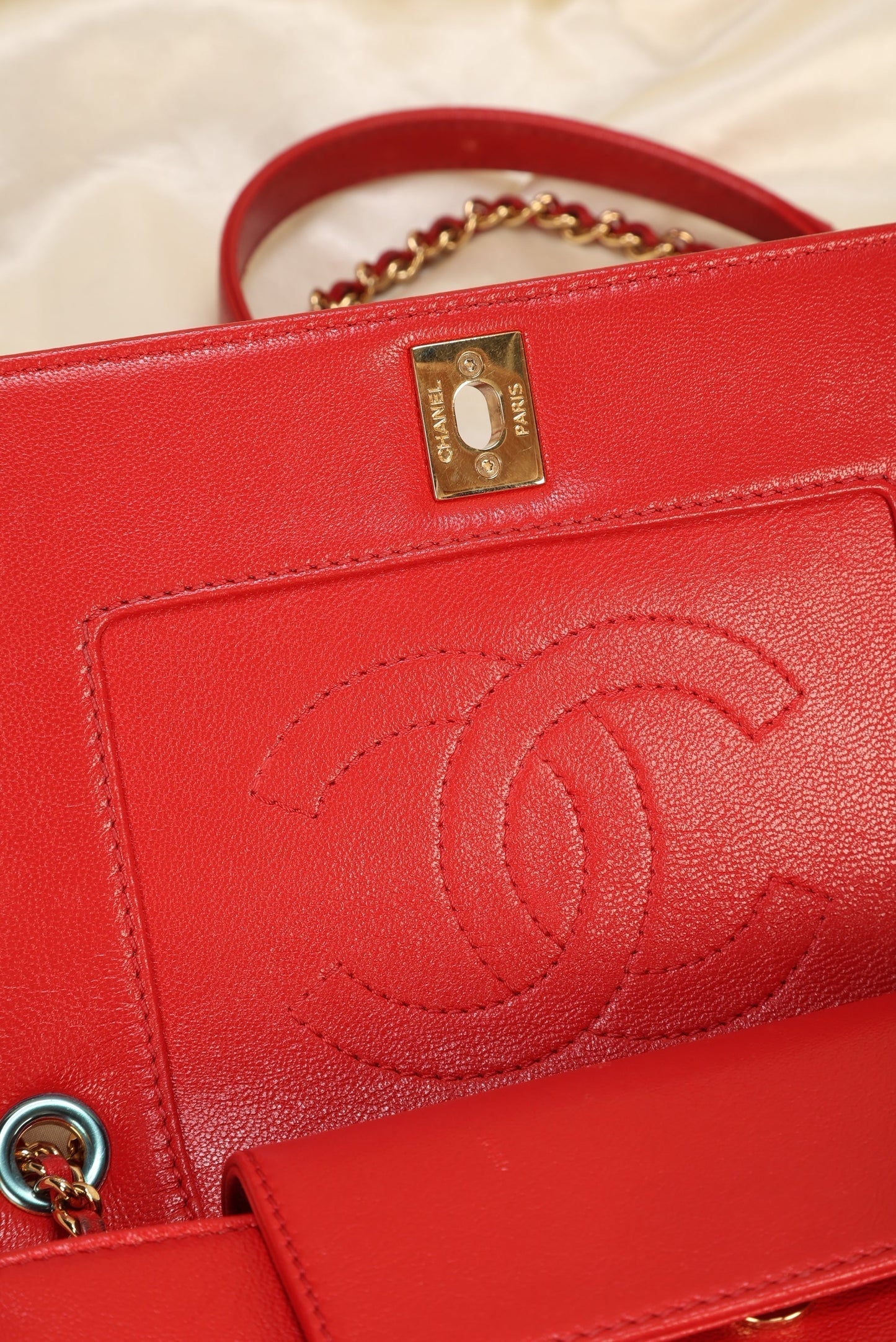 Chanel Mademoiselle Sheepskin Shoulder Bag