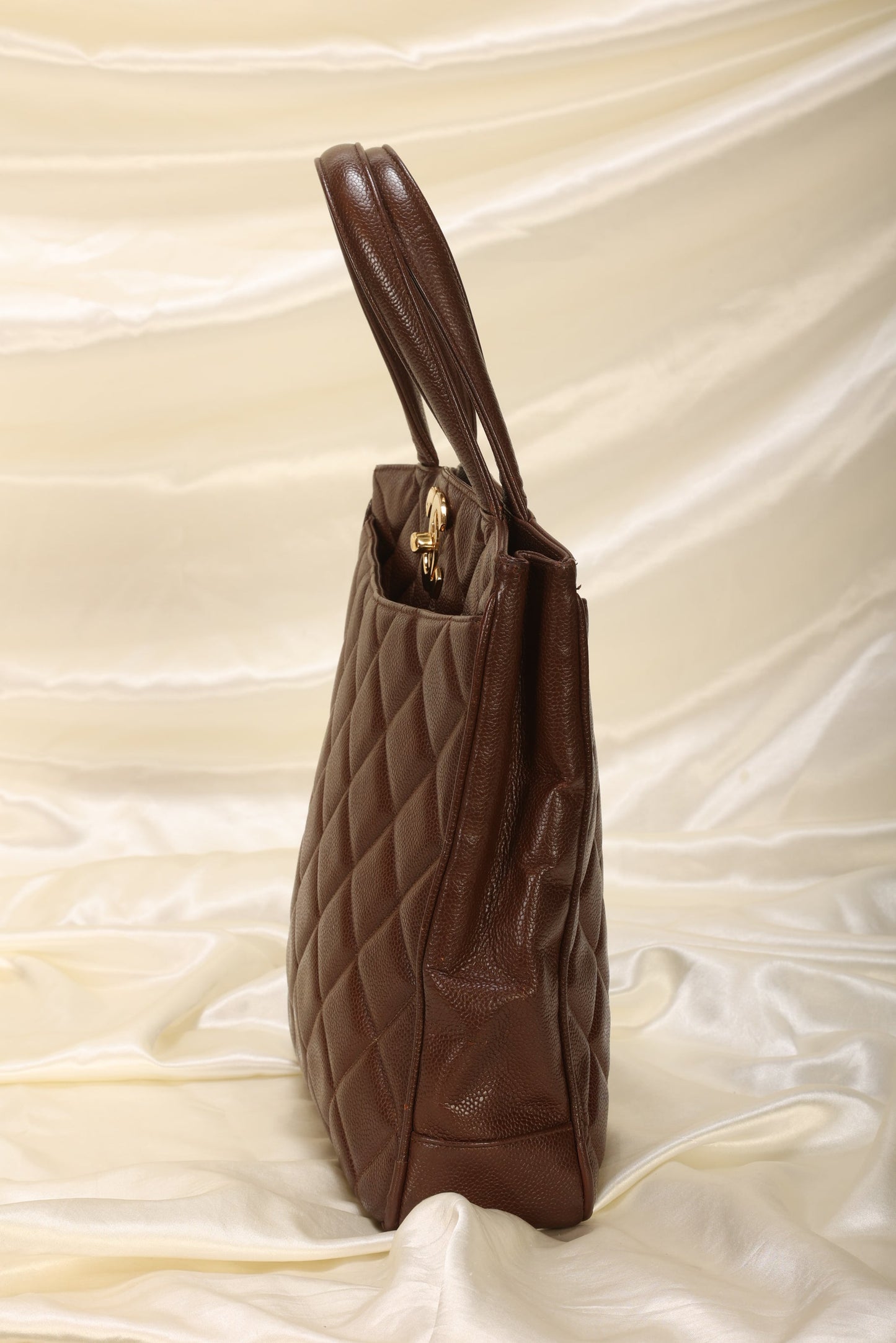 Chanel Caviar XL Logo Tote